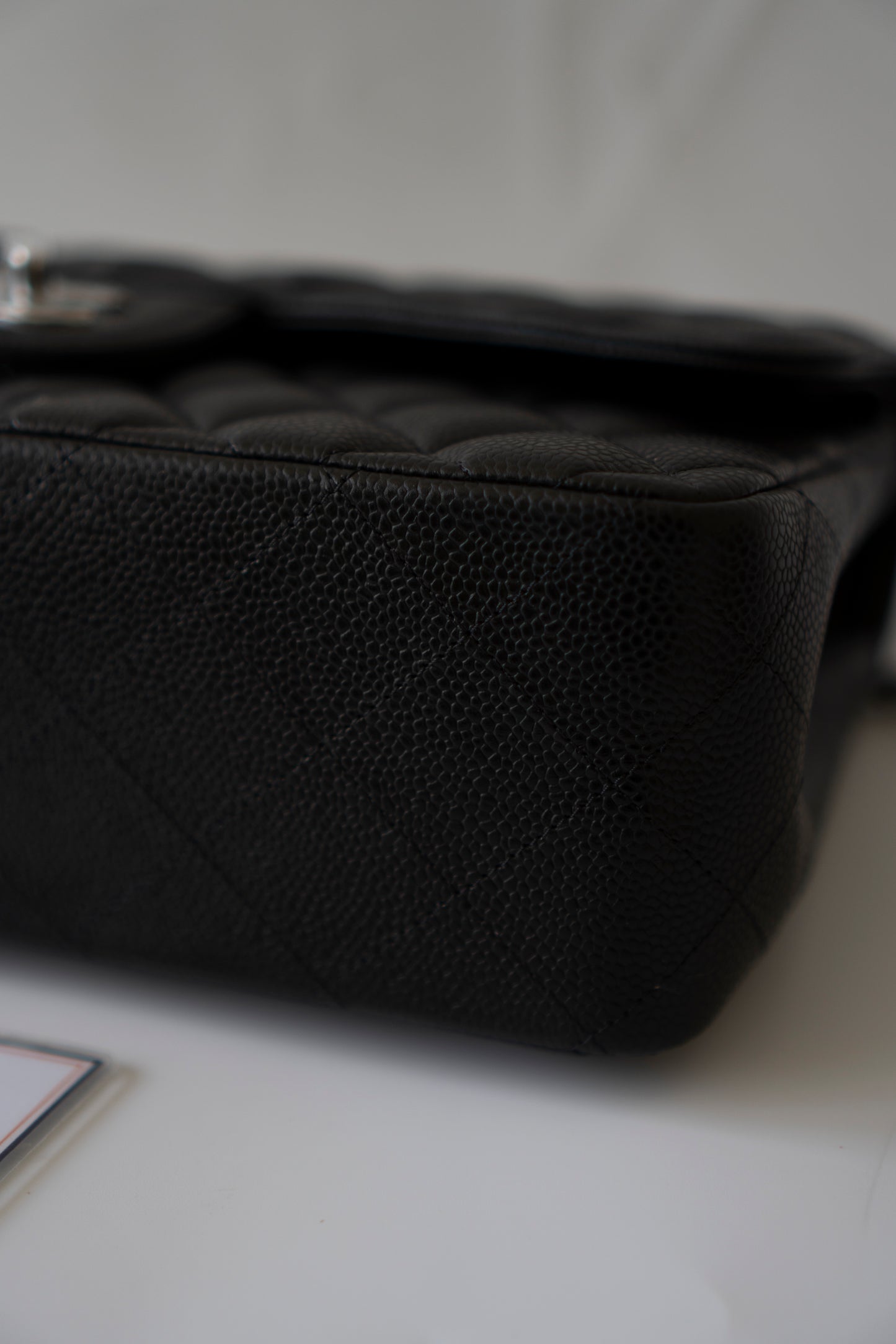 Classic Flap Jumbo – Black Caviar with Silver Hardware
