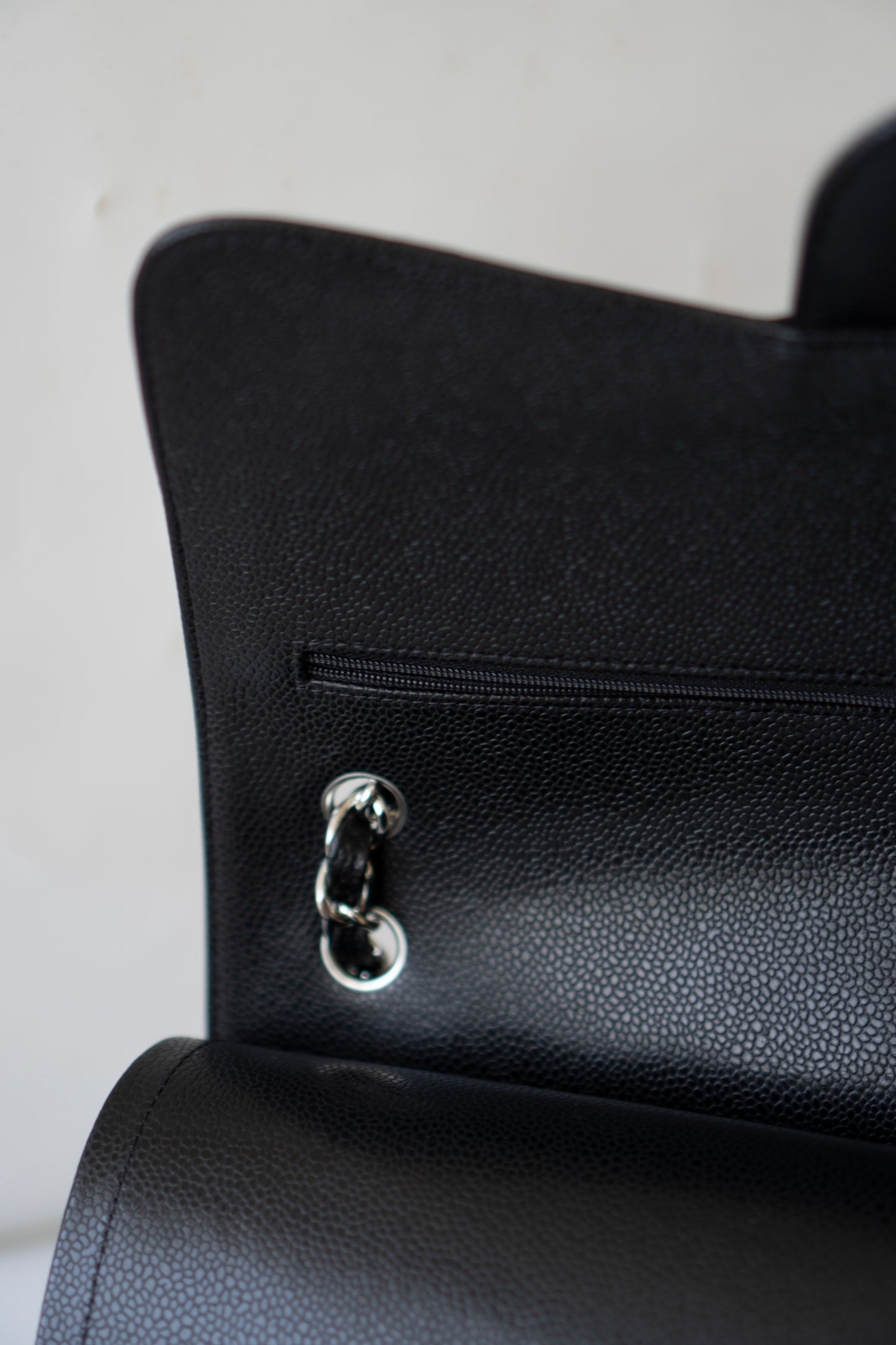 Classic Flap Jumbo – Black Caviar with Silver Hardware