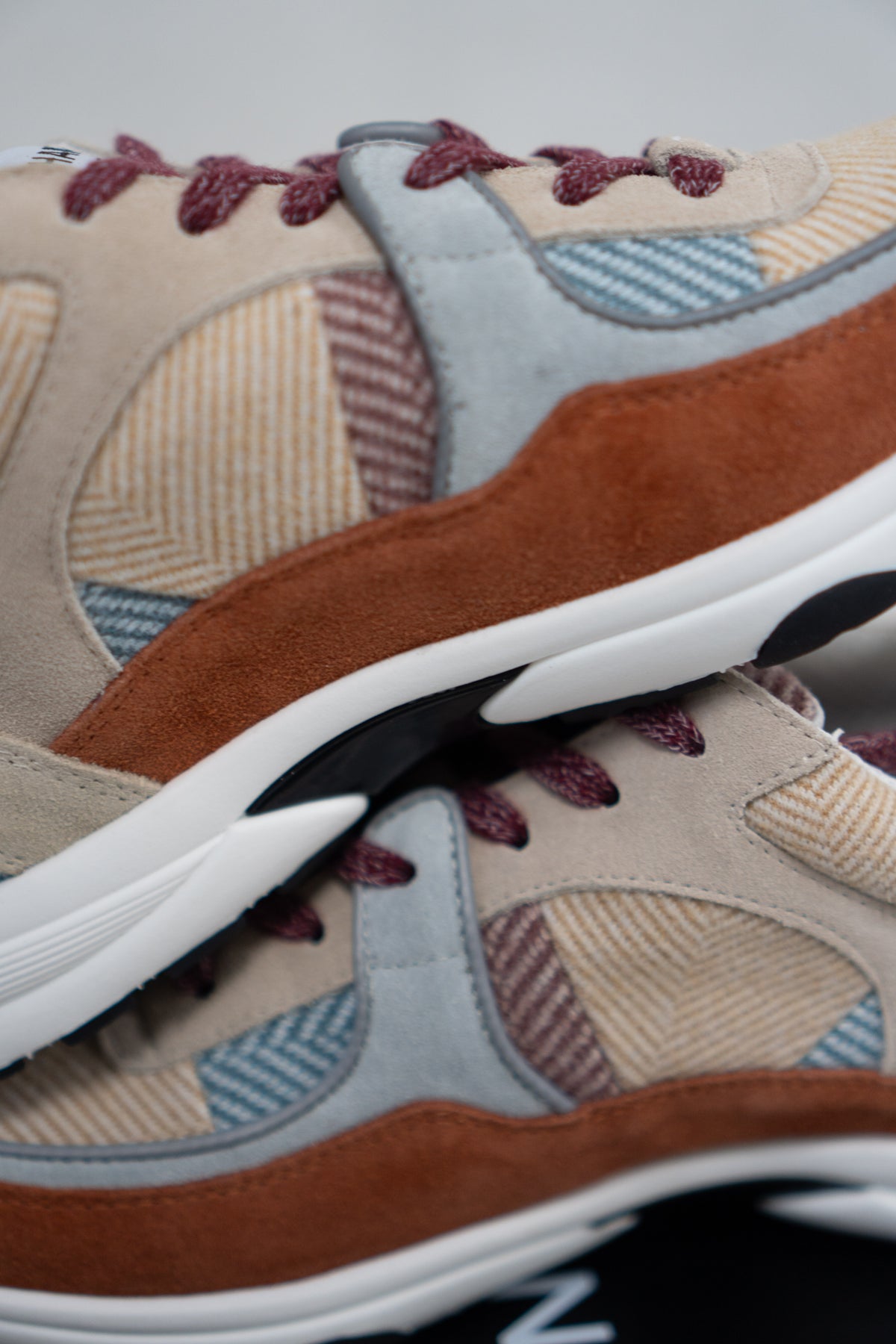CC Fabric Suede Calfskin Sneakers – Pink Beige