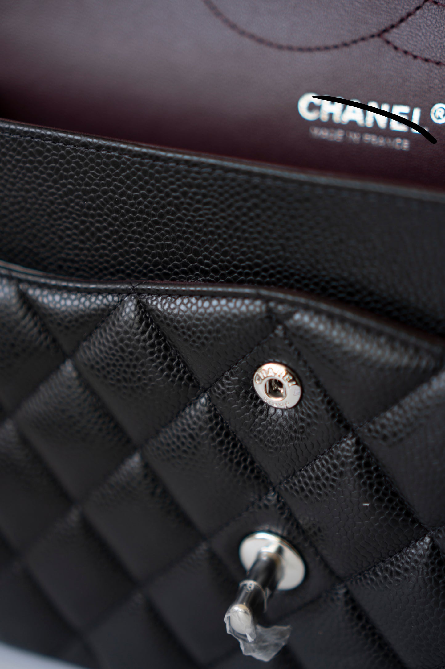 Classic Flap Jumbo – Black Caviar with Silver Hardware