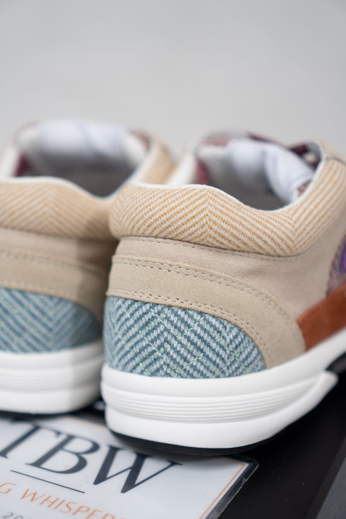 CC Fabric Suede Calfskin Sneakers – Pink Beige