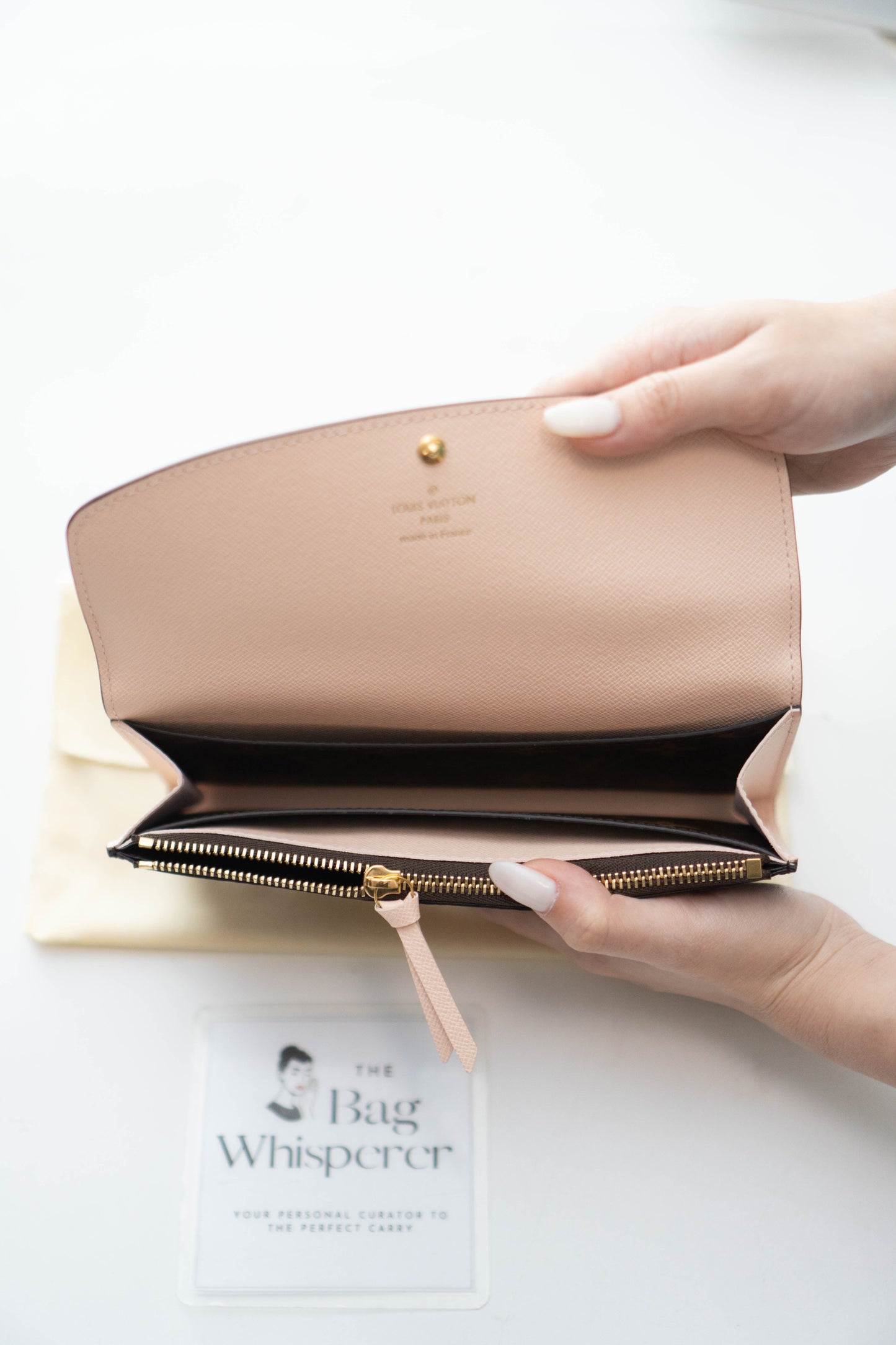 Sarah Wallet In the delightful Rose Ballerine