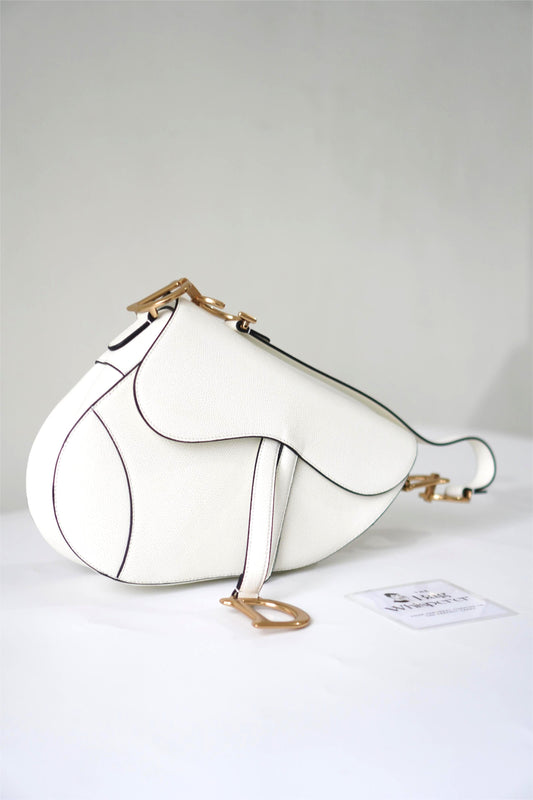 Saddle Bag Medium in White
