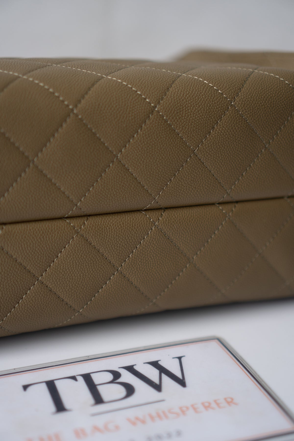 C25 Small Caviar – Khaki Green with Gold Hardware