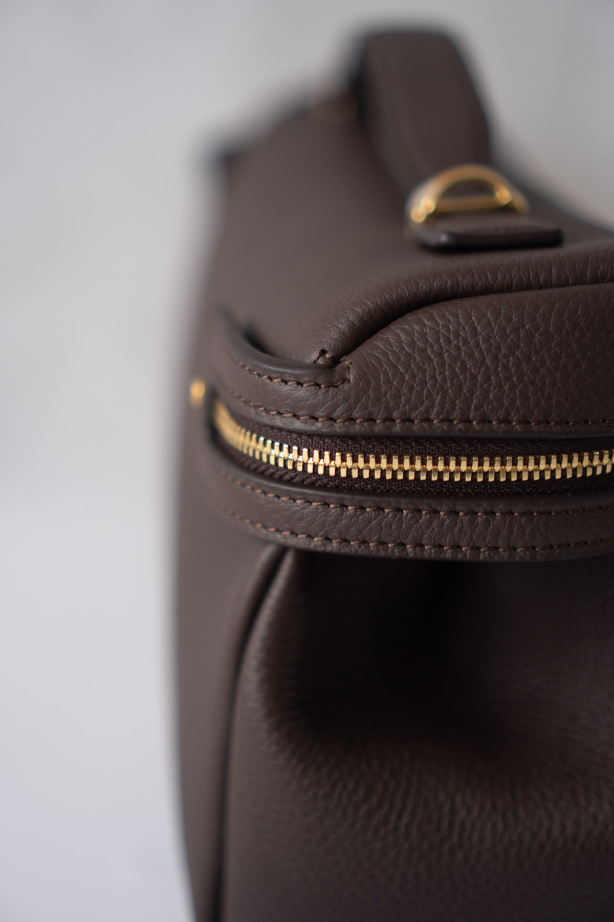 Extra Pocket L33 Top Handle Bag – Dark Brown