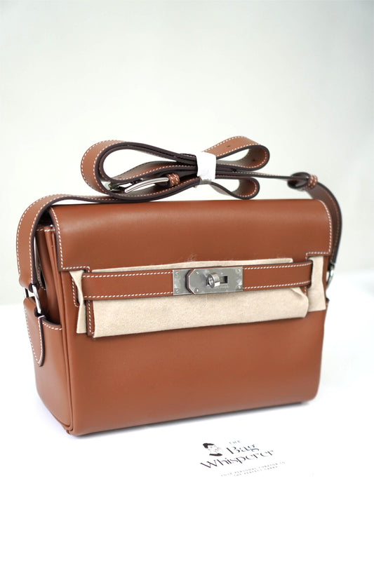 KL Messenger – Brown Saddle Leather with Palladium Hardware