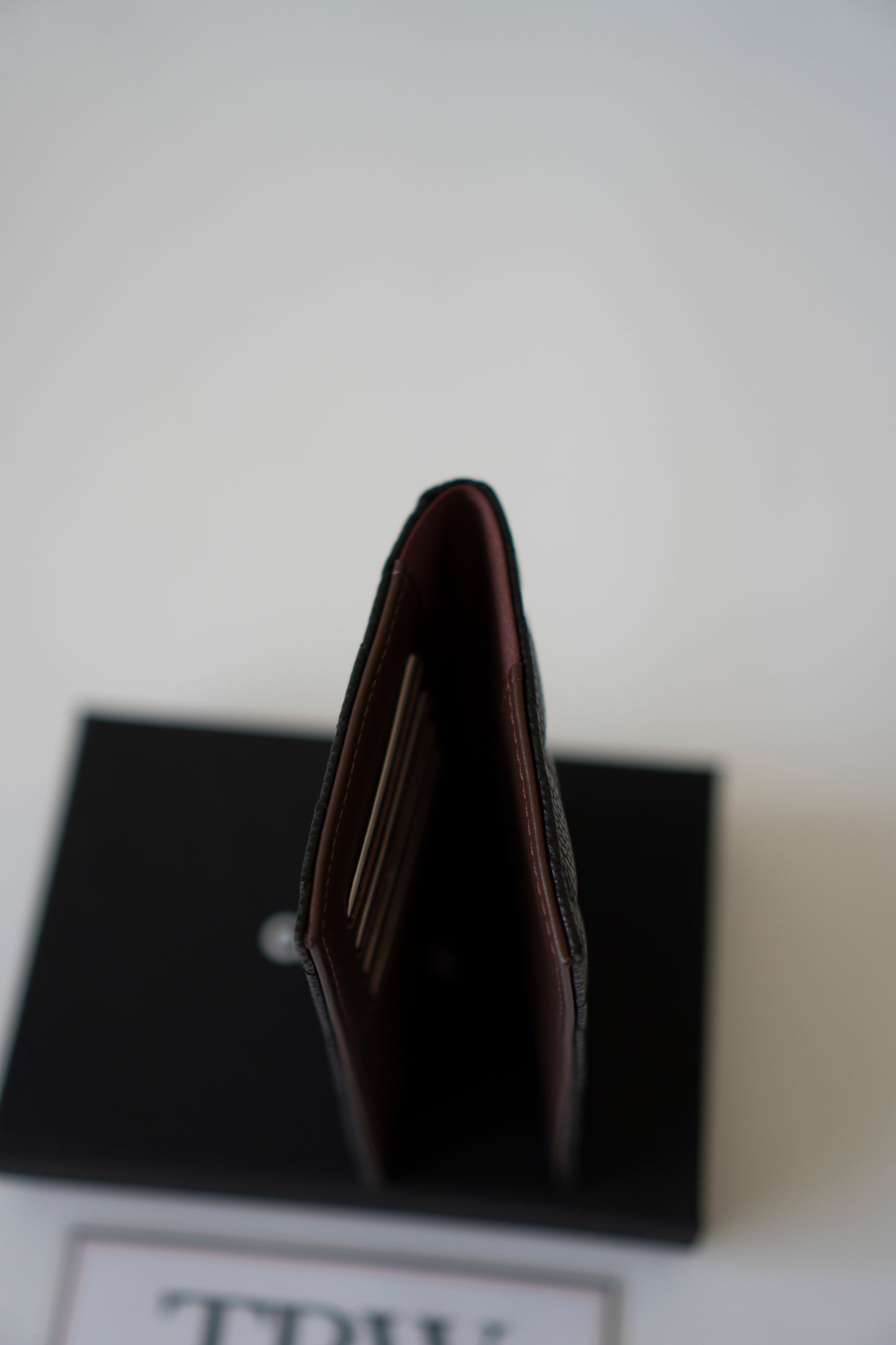 Classic Passport Holder – Black Caviar with Gold Hardware