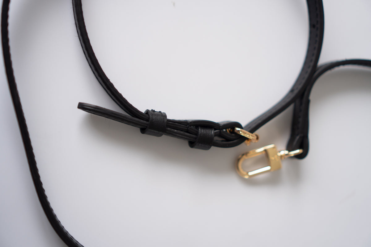 Petite Malle – Monogram Canvas with Black Calfskin & Gold-Tone Hardware