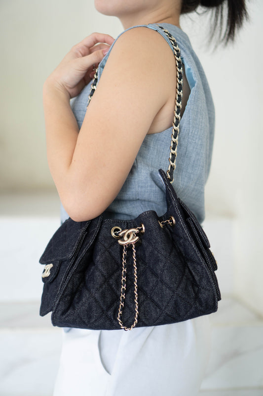 C25 Hobo Mini – Washed Denim