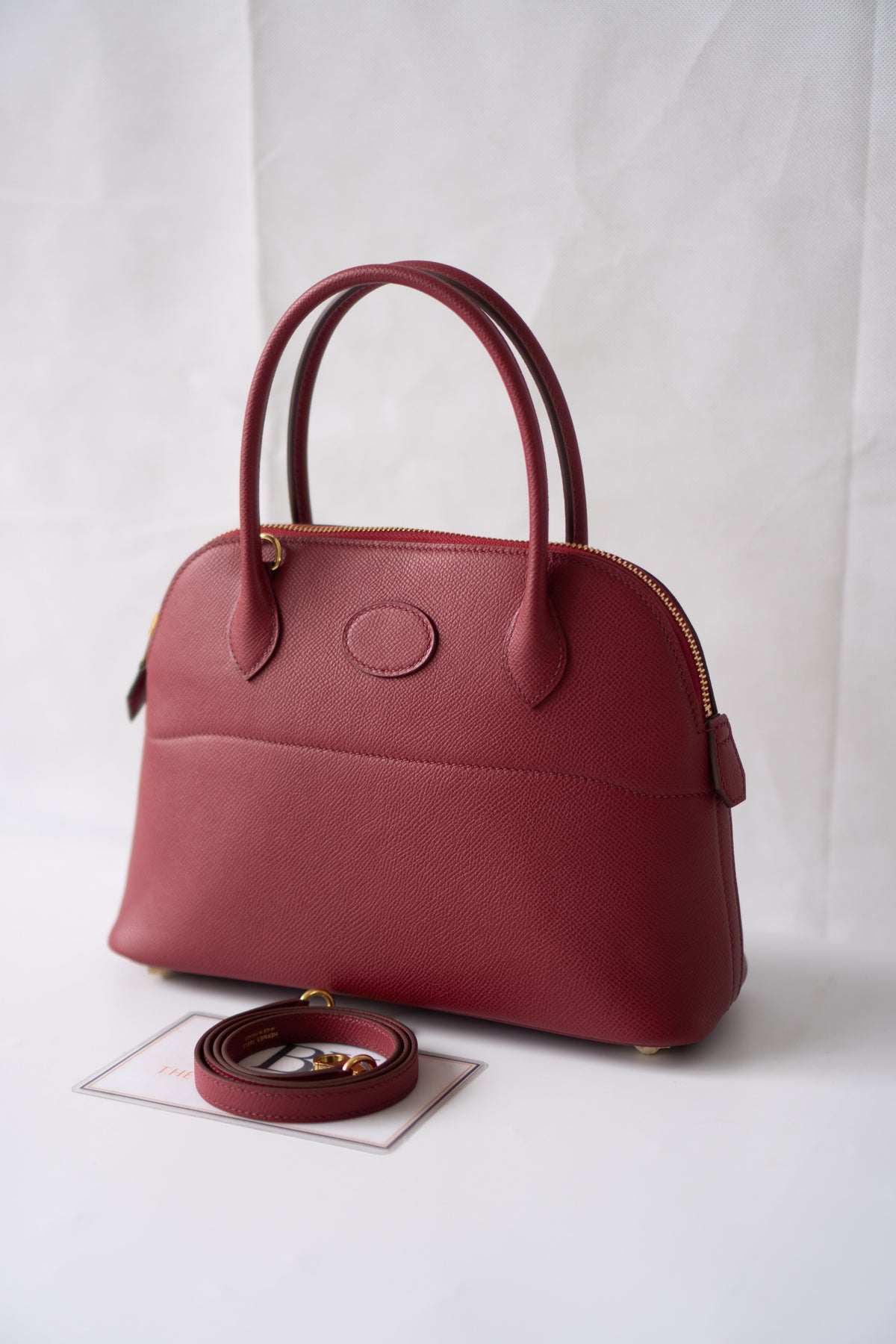 Bolide 27 Epsom Leather – Rouge Grenat