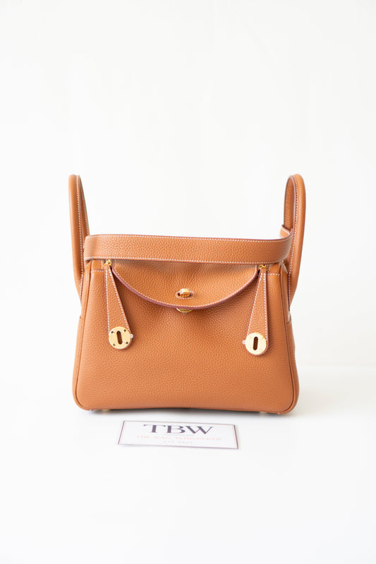 Lind 26 – Gold Clemence Leather with Gold Hardware