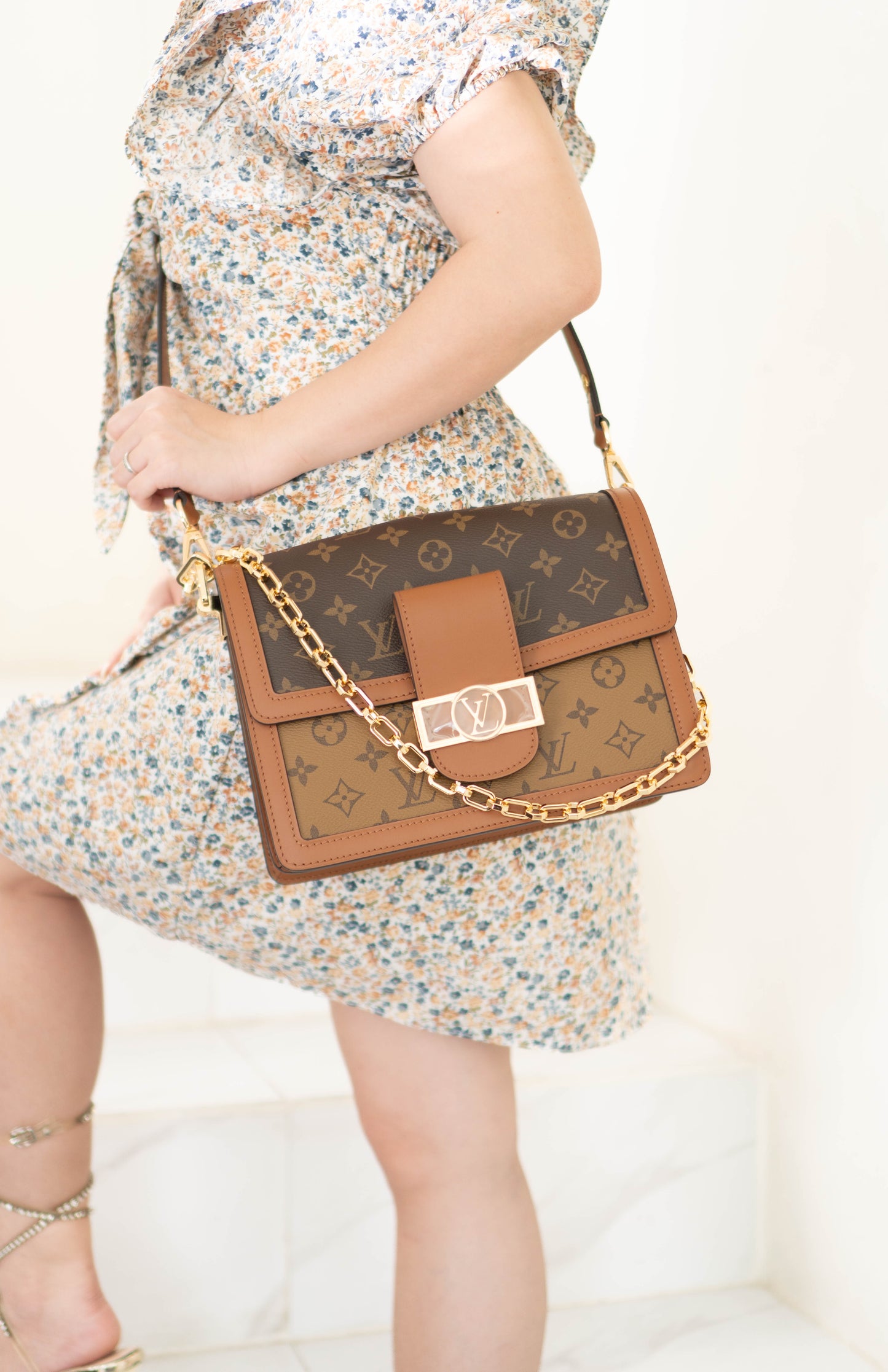 Dauphine in MM Monogram & Reverse Monogram with Gold Hardware