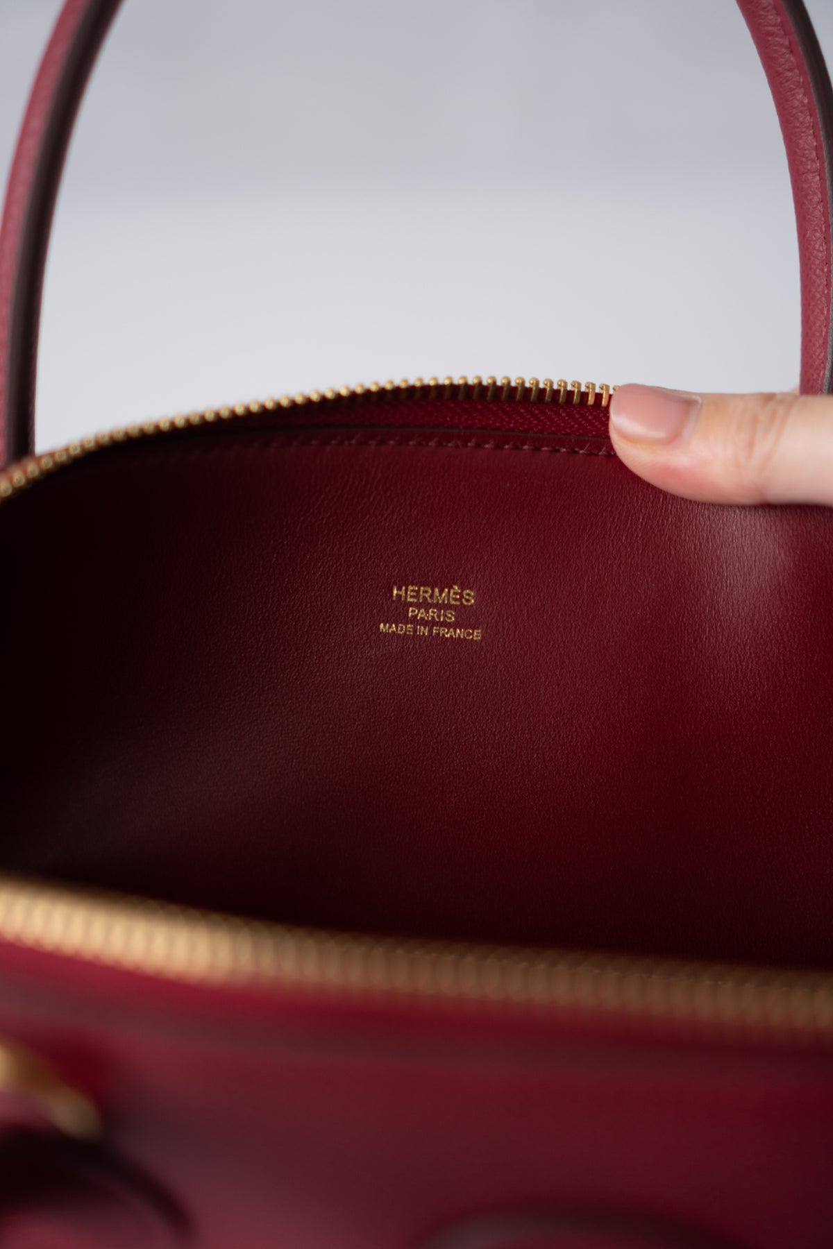 Bolide 27 Epsom Leather – Rouge Grenat
