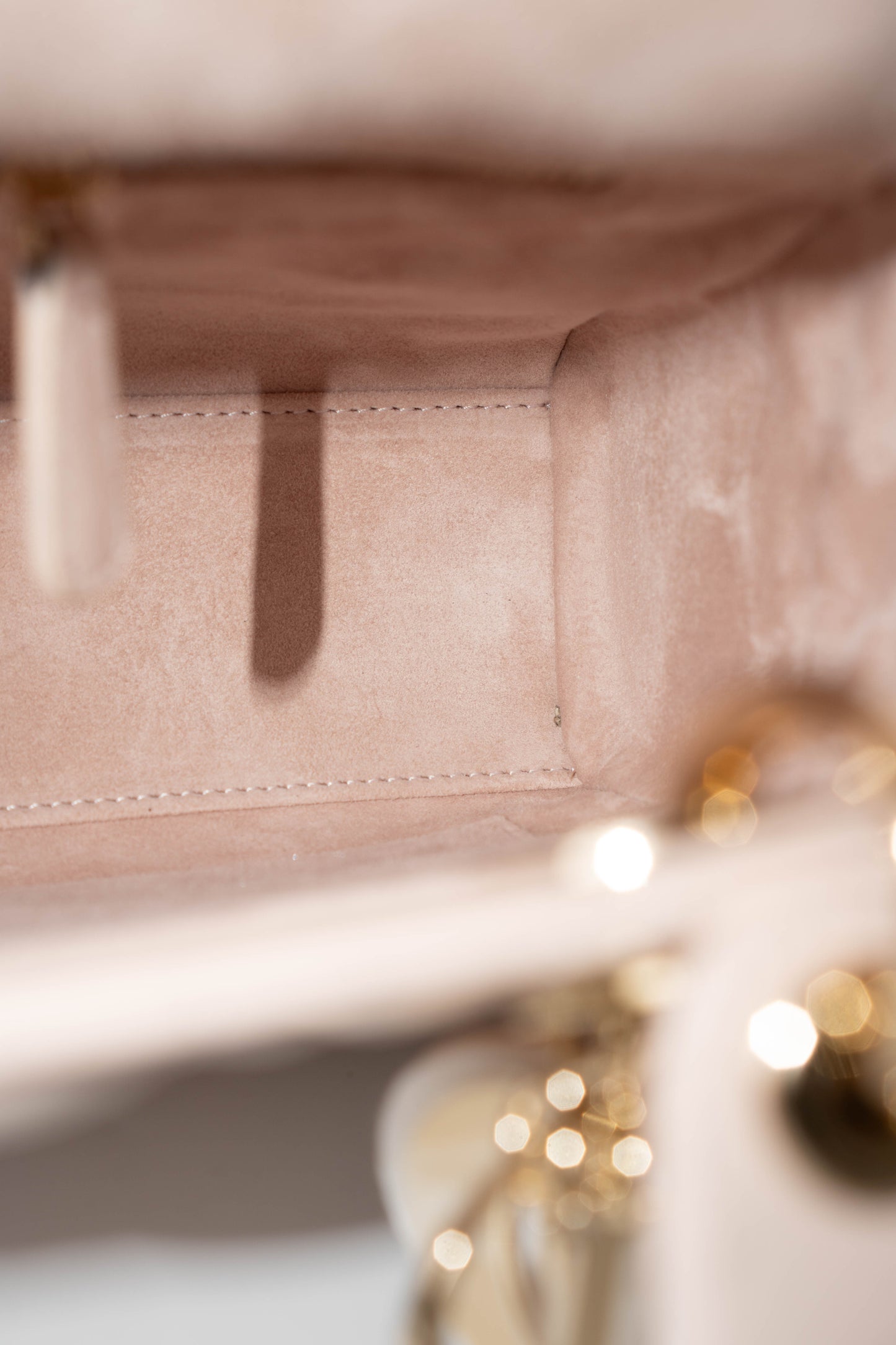 Lady D Small Cannage – Powder Pink Lambskin