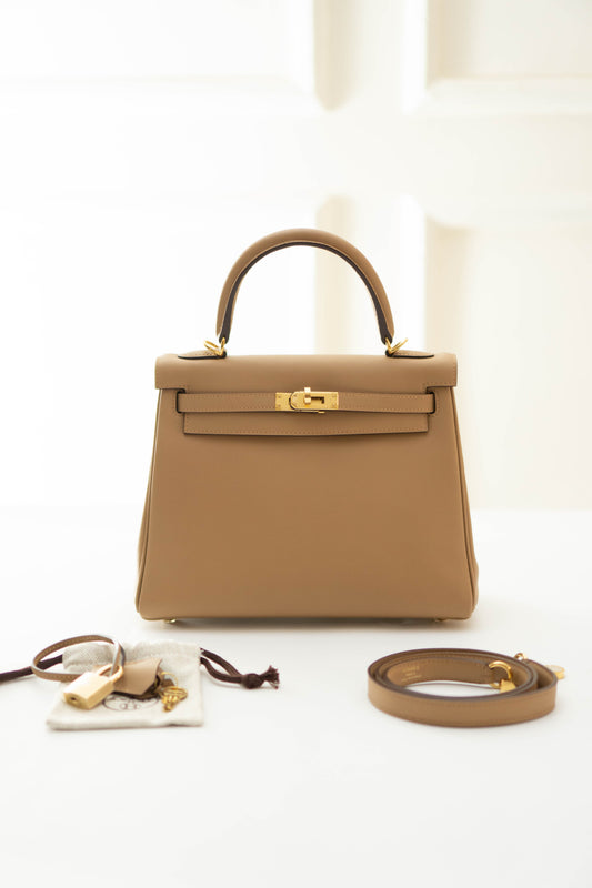 KL 25 in Chai Swift Leather Gold Hardware