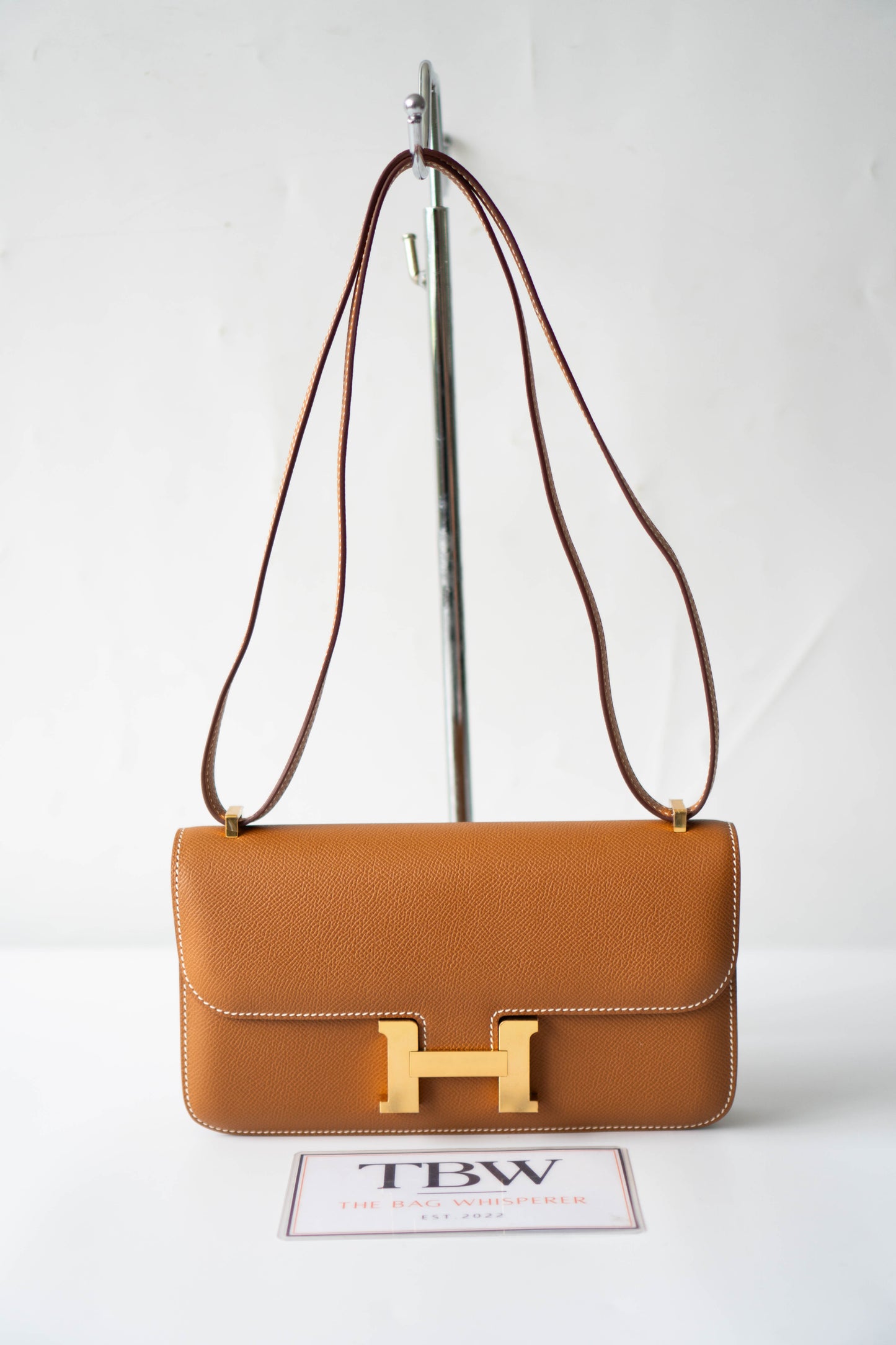 Constance Elan – Gold Epsom Leather with Gold Hardware