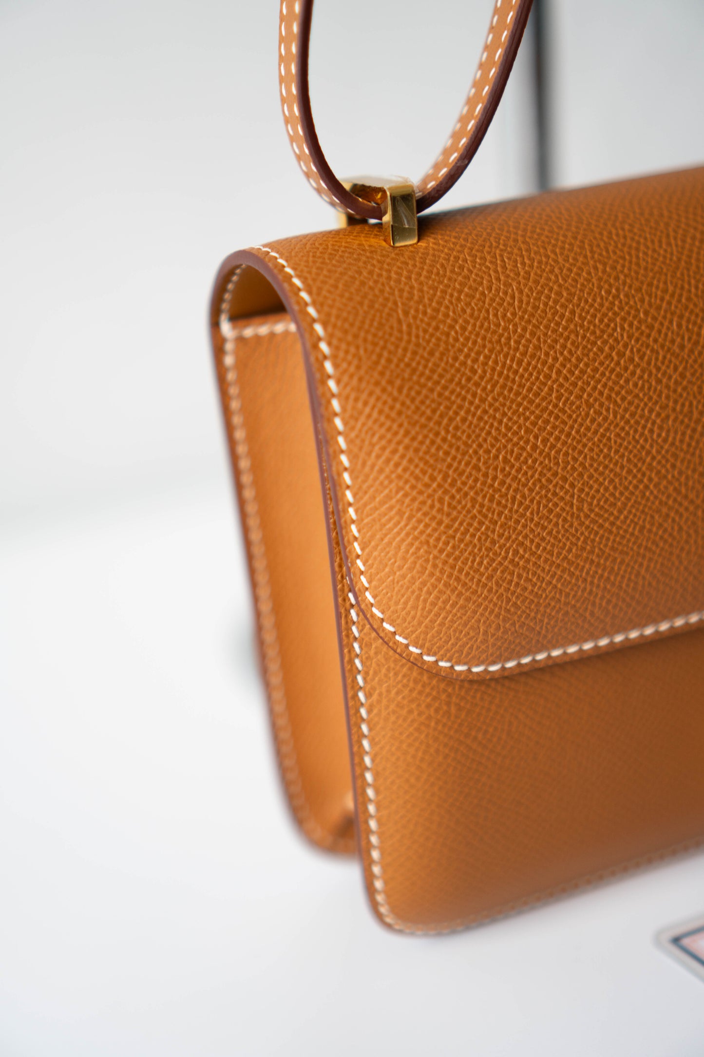 Constance Elan – Gold Epsom Leather with Gold Hardware