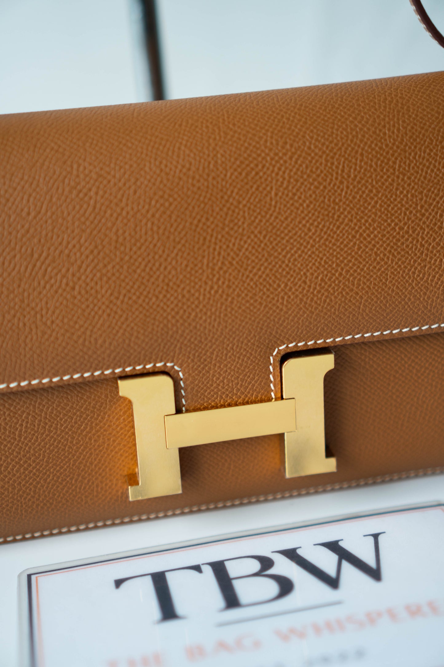 Constance Elan – Gold Epsom Leather with Gold Hardware