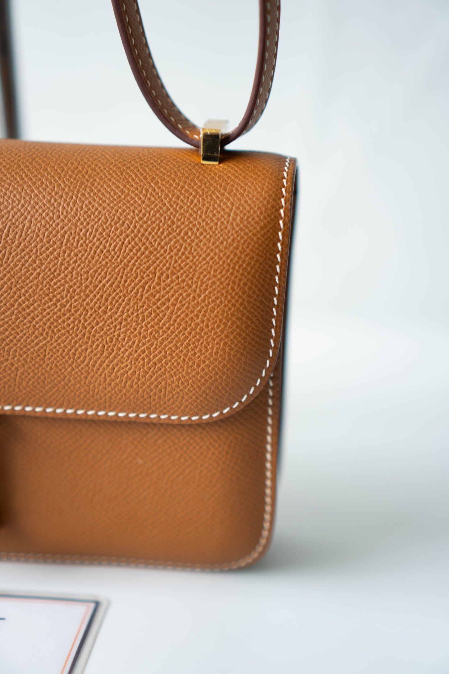 Constance Elan – Gold Epsom Leather with Gold Hardware