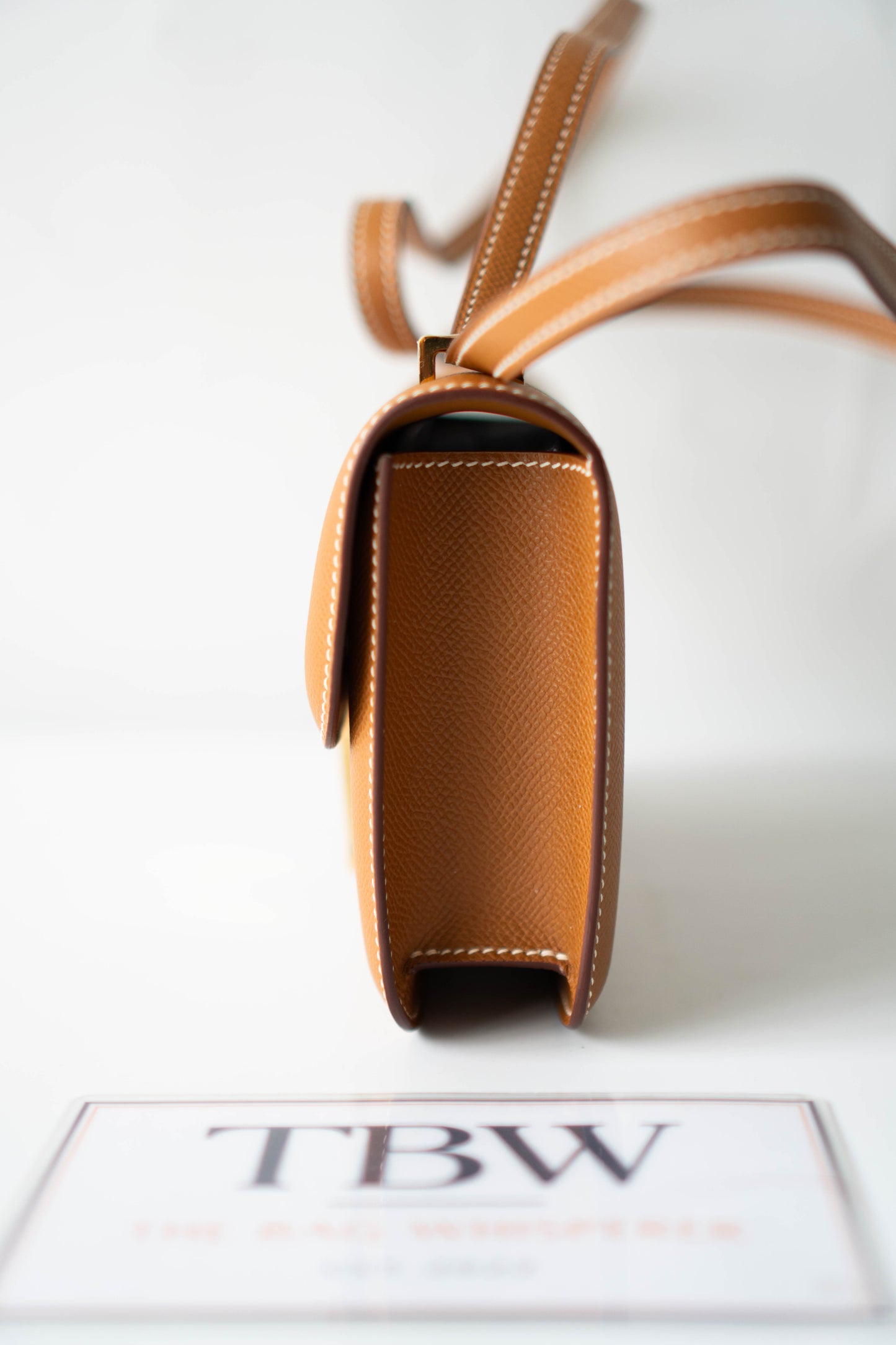 Constance Elan – Gold Epsom Leather with Gold Hardware