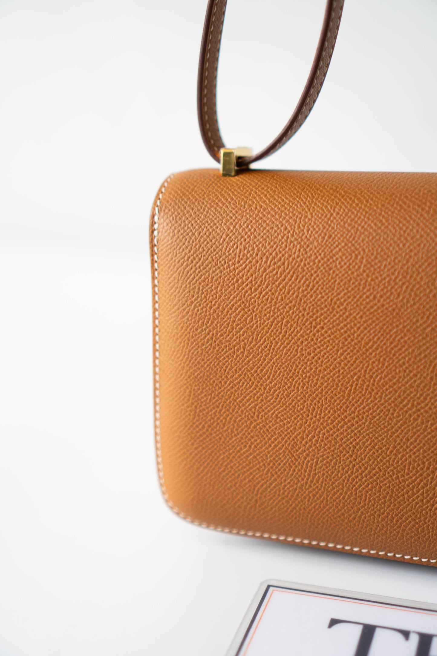Constance Elan – Gold Epsom Leather with Gold Hardware