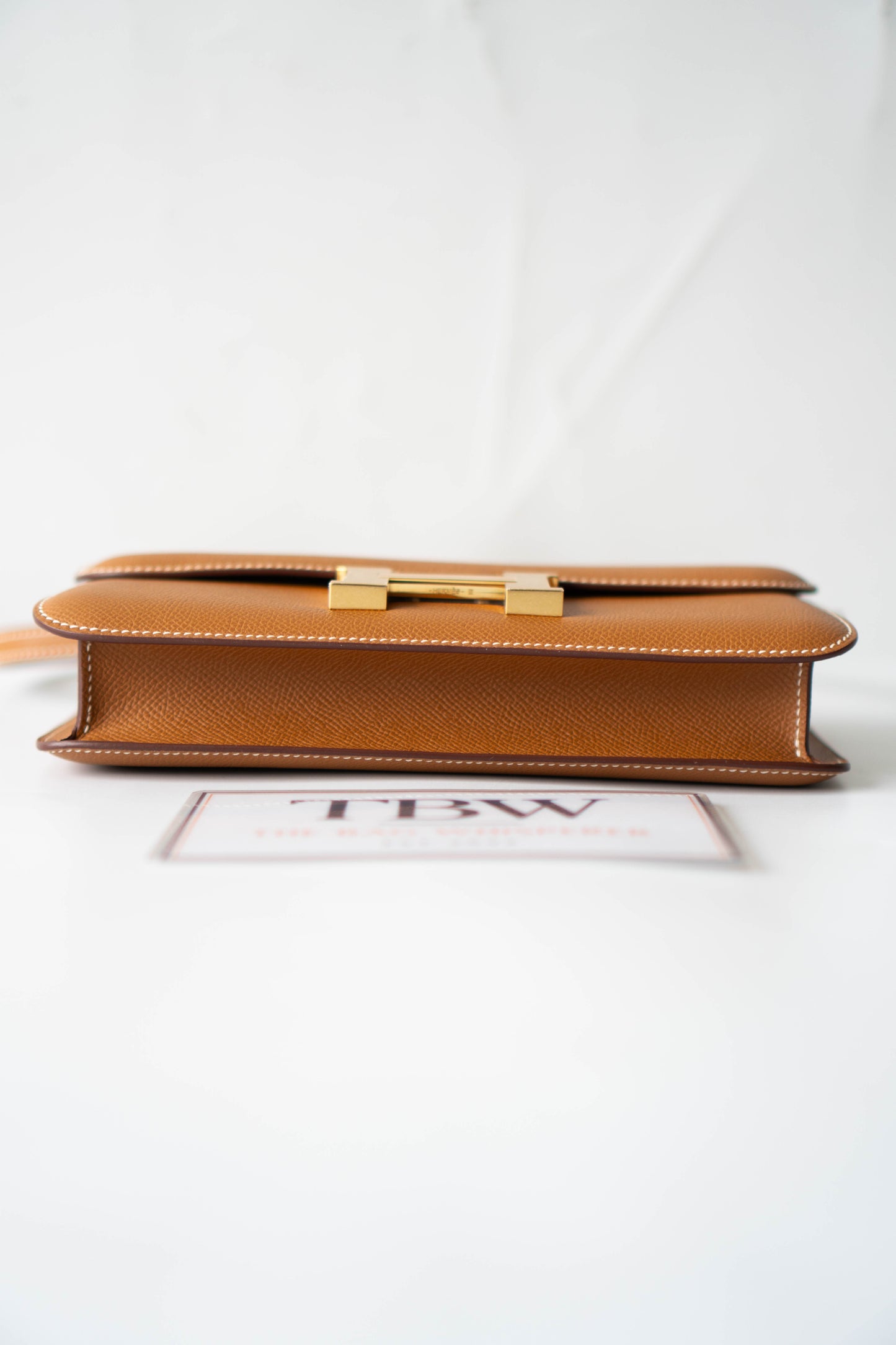 Constance Elan – Gold Epsom Leather with Gold Hardware