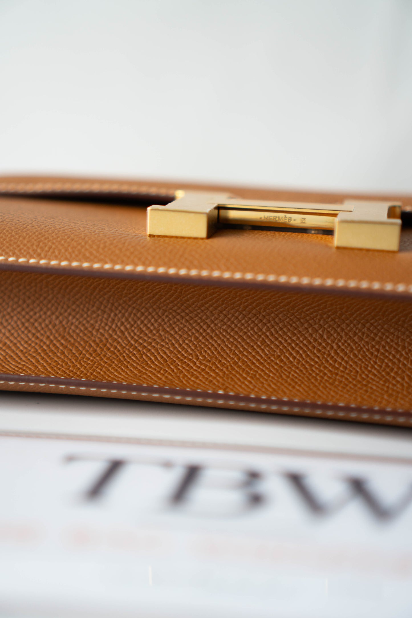 Constance Elan – Gold Epsom Leather with Gold Hardware