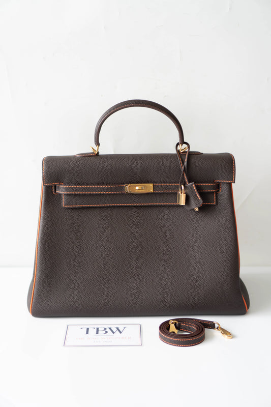 KL 40 HSS Special Order – Ebene Togo with Orange Interior