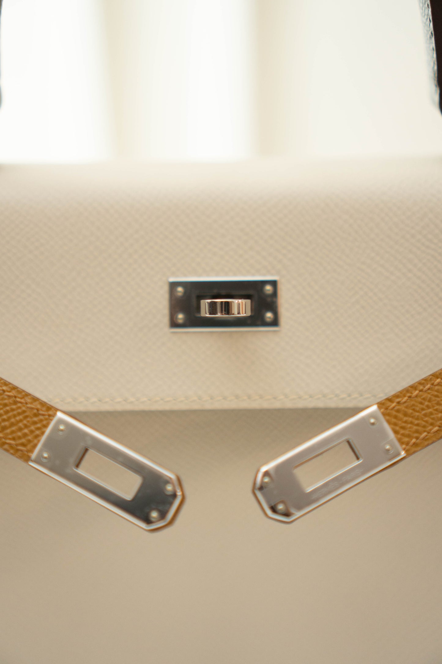KL 25 Sellier in a stunning tri-color Epsom leather
