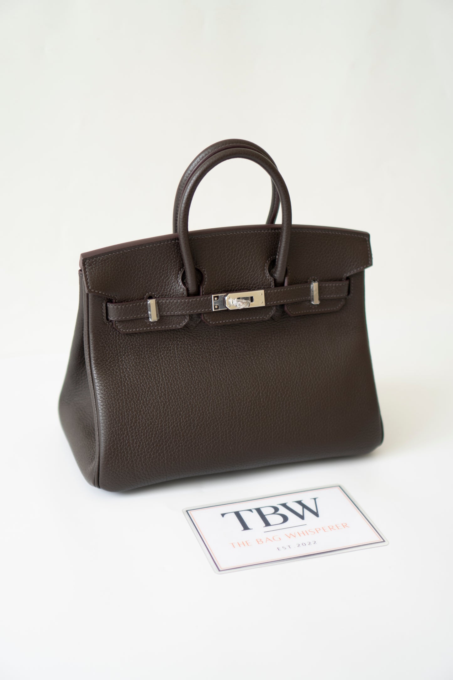 Birkin 25 – Ebene Togo Leather with Palladium Hardware