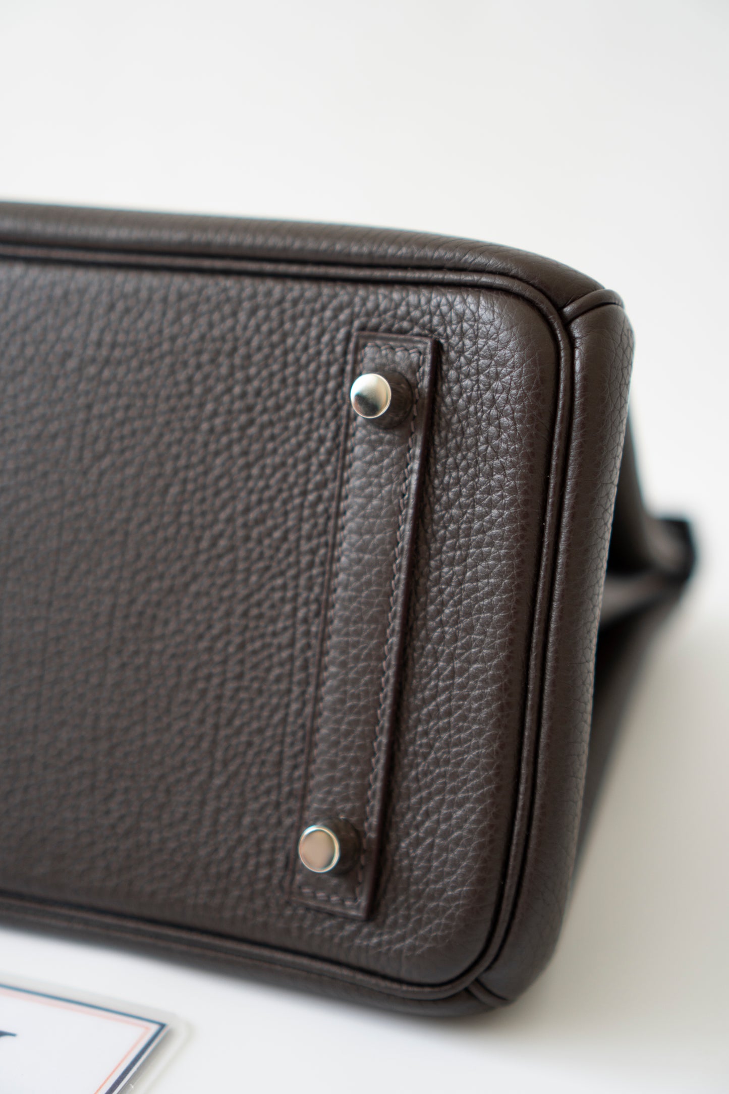 Birkin 25 – Ebene Togo Leather with Palladium Hardware
