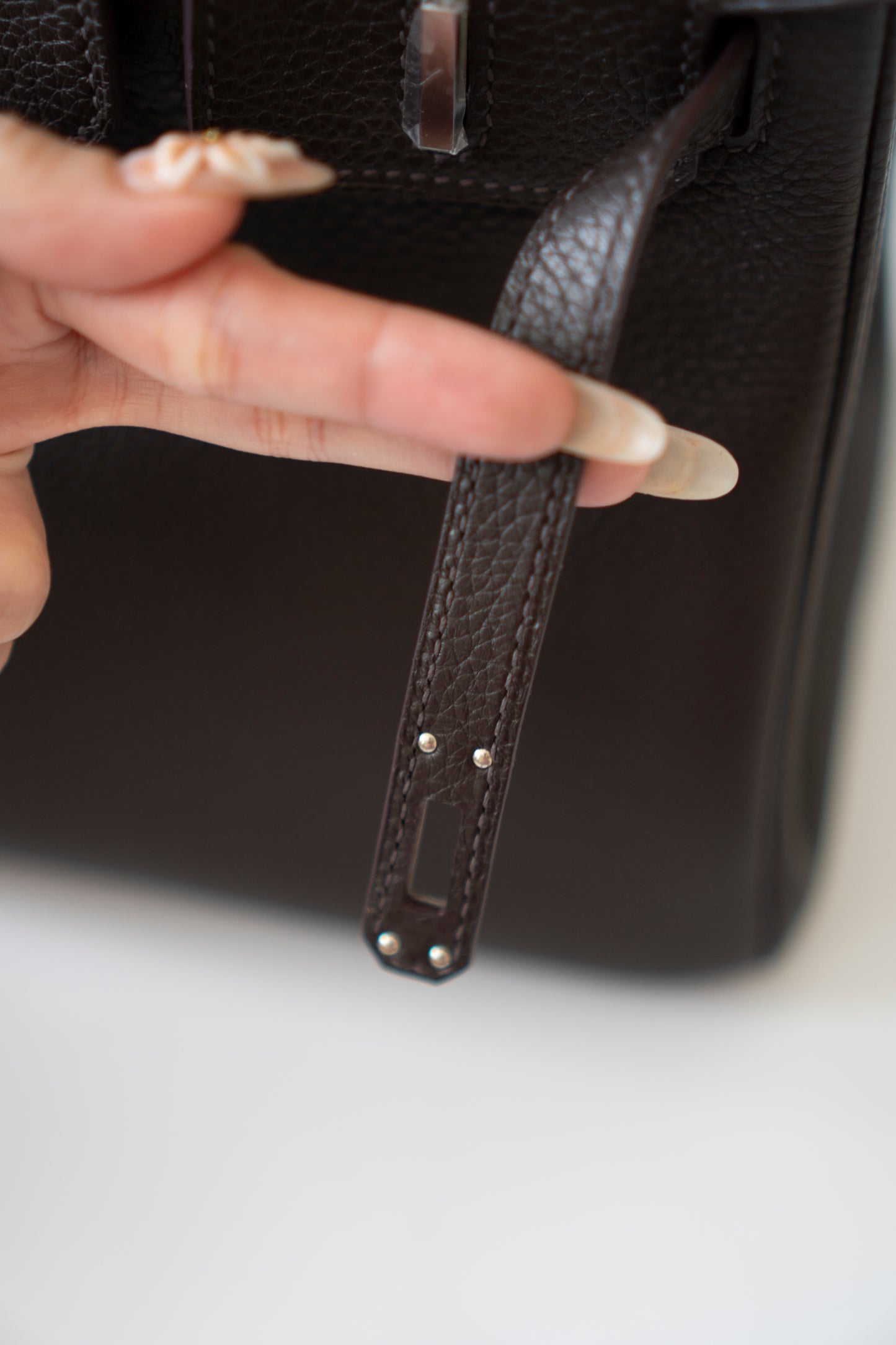 Birkin 25 – Ebene Togo Leather with Palladium Hardware