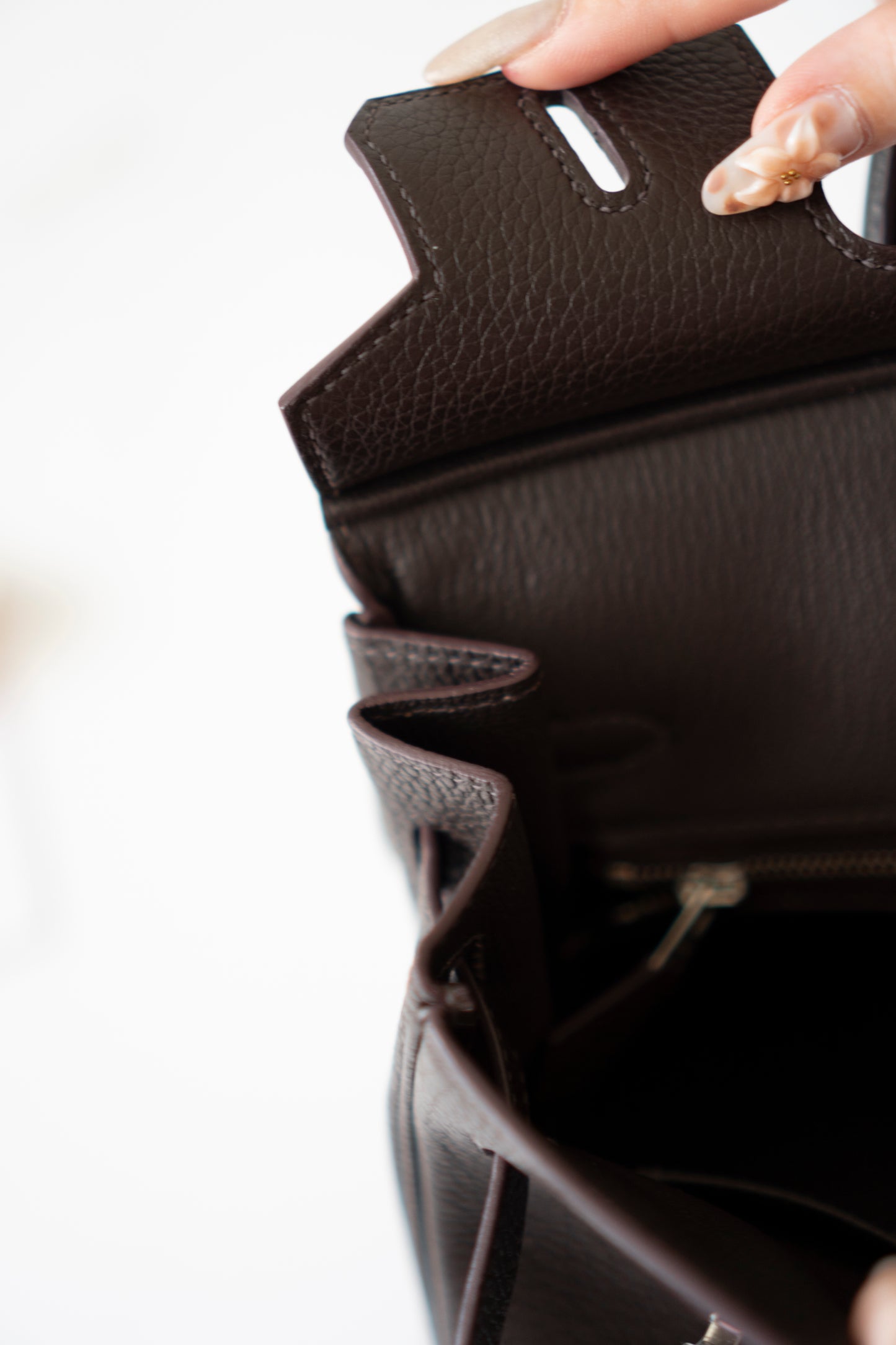 Birkin 25 – Ebene Togo Leather with Palladium Hardware