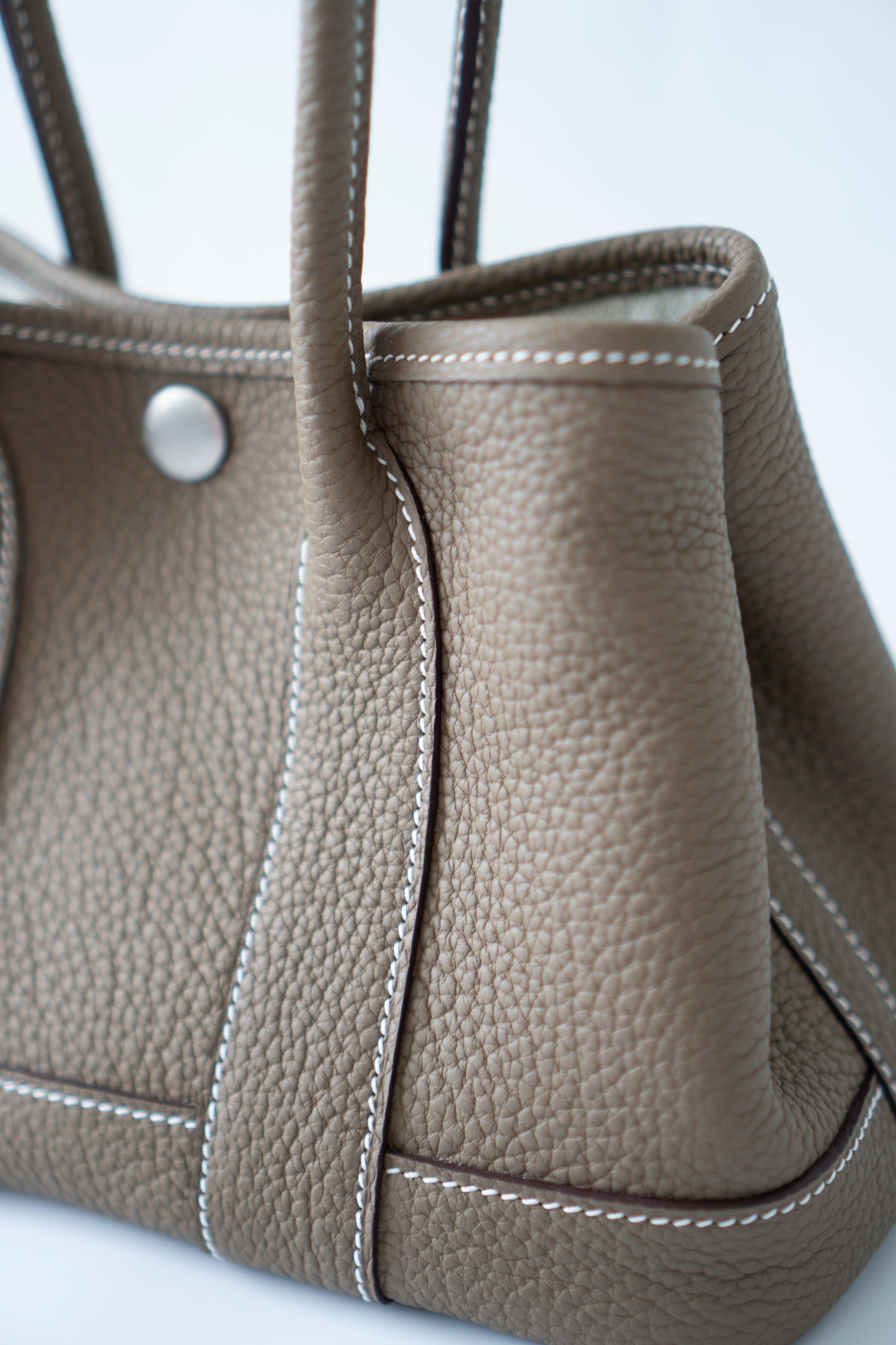 Garden Party Mini – Etoupe Negonda Leather with Palladium Hardware