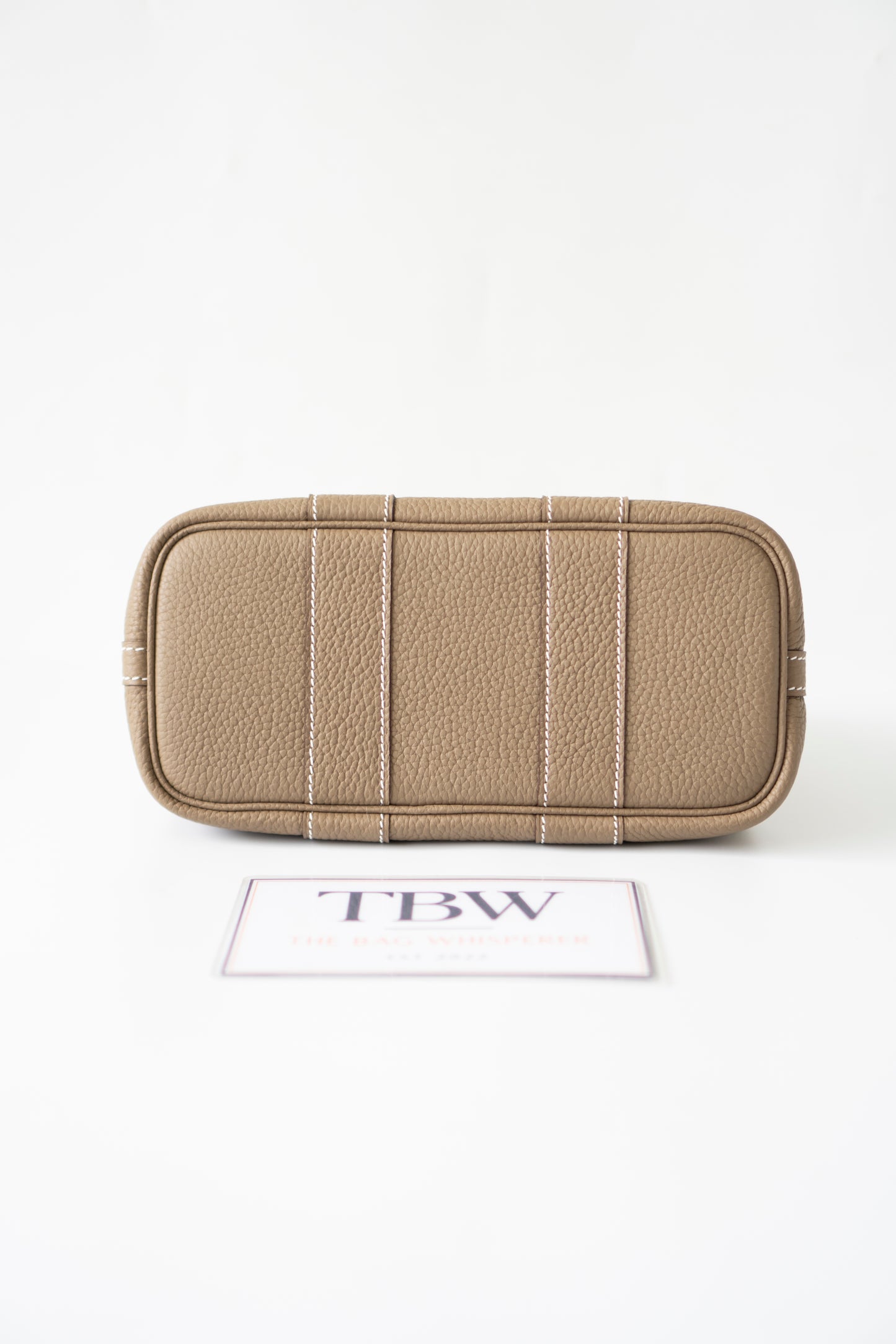 Garden Party Mini – Etoupe Negonda Leather with Palladium Hardware