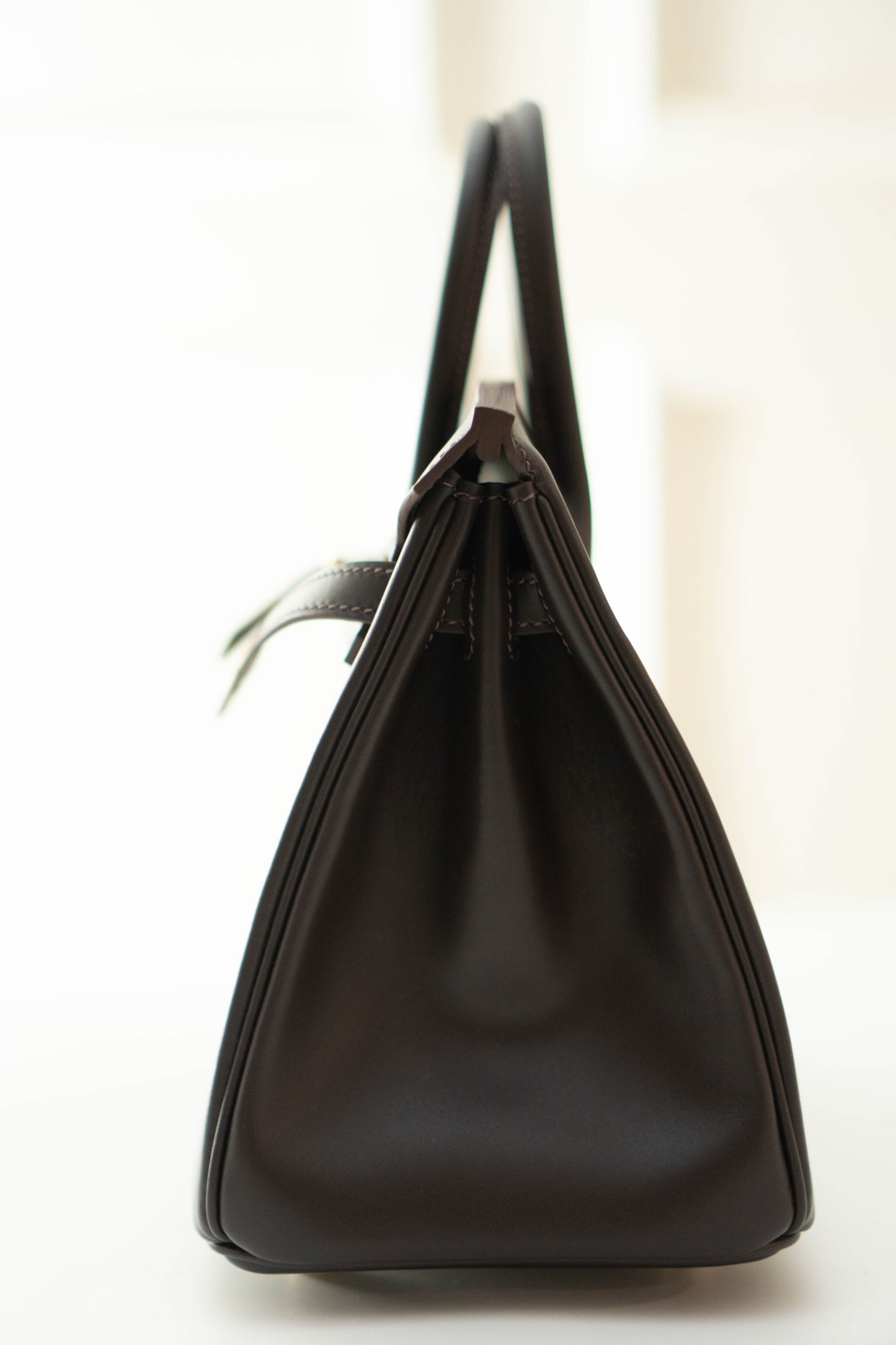 Birkin 25 in Ebene Permabrass Hardware