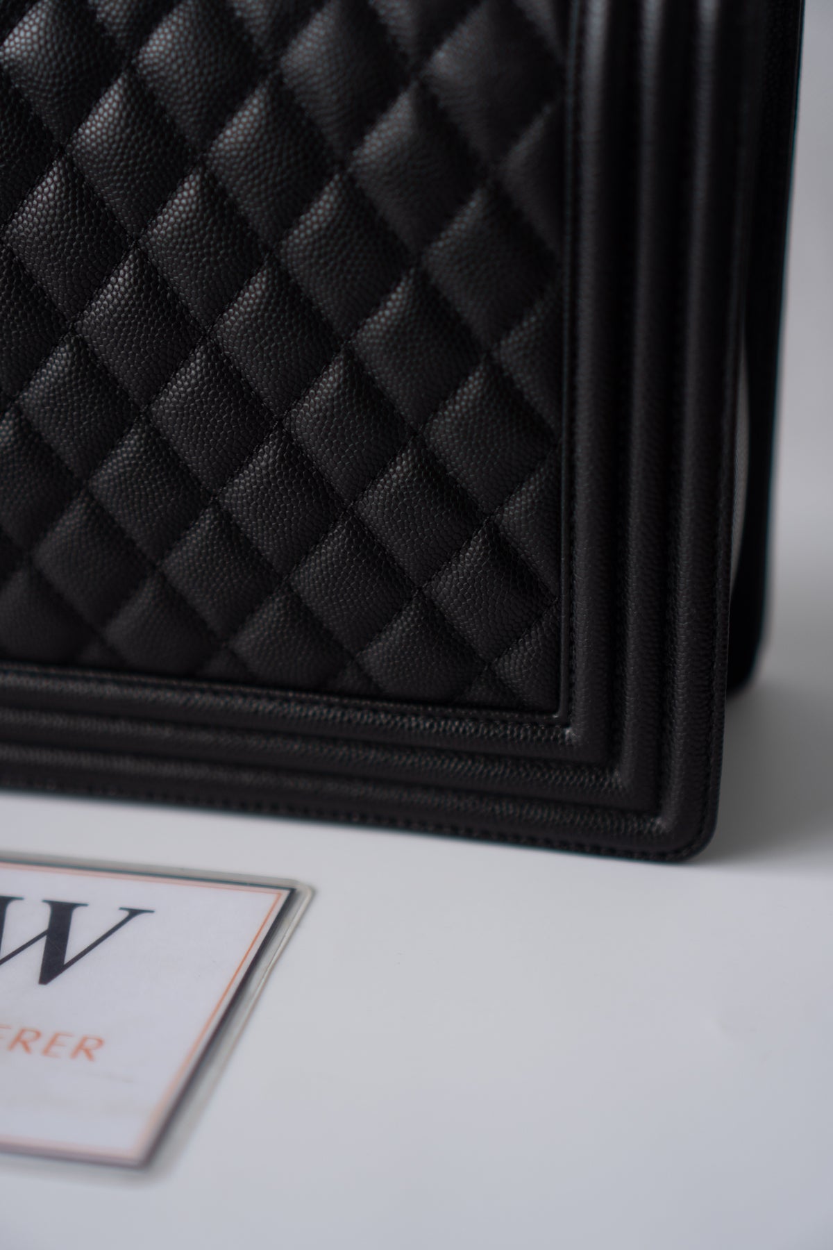New Le Boy (28 cm)Medium – Black Caviar Leather with Brushed Gold Hardware
