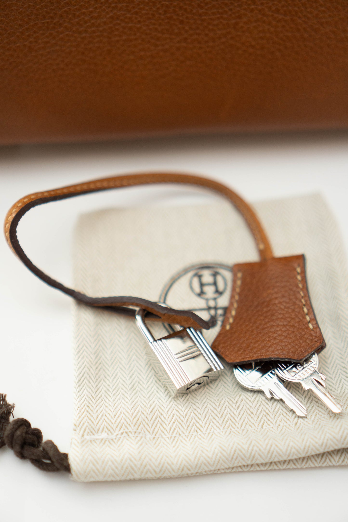 BK 25 in Gold Barenia leather and Palladium hardware