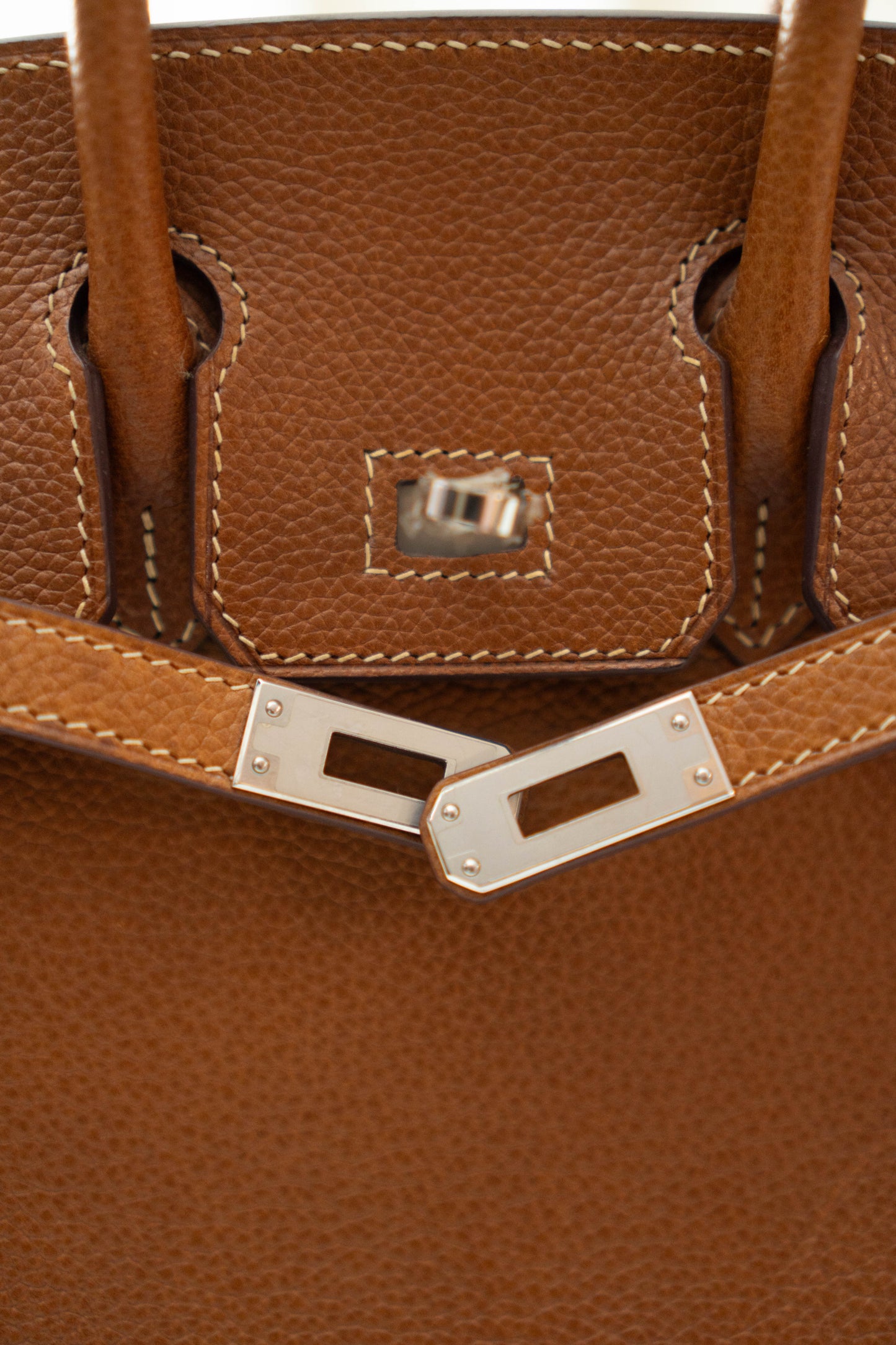 BK 25 in Gold Barenia leather and Palladium hardware