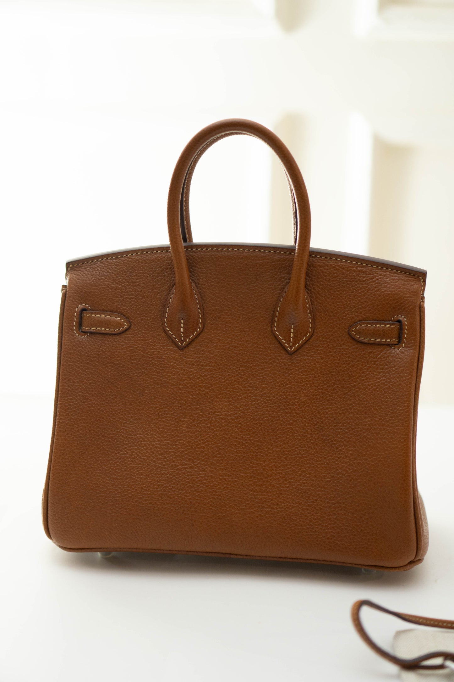 BK 25 in Gold Barenia leather and Palladium hardware