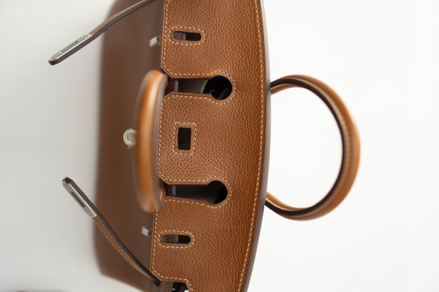 BK 25 in Gold Barenia leather and Palladium hardware