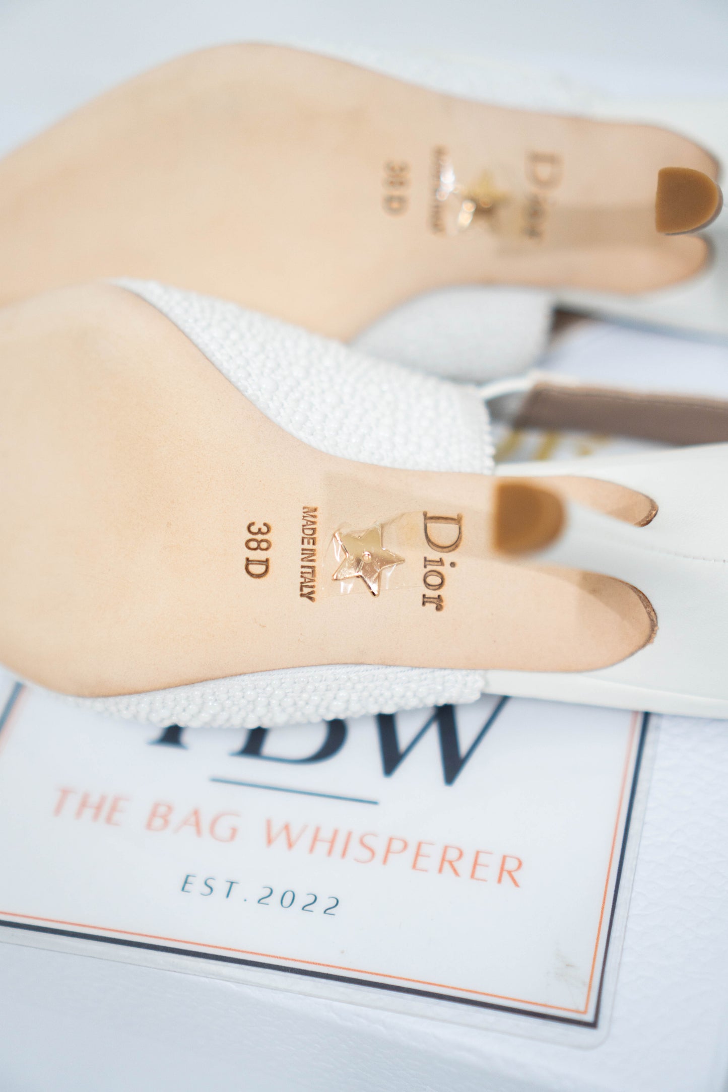 J'Ador Slingback Pump – White Pearl Embroidered