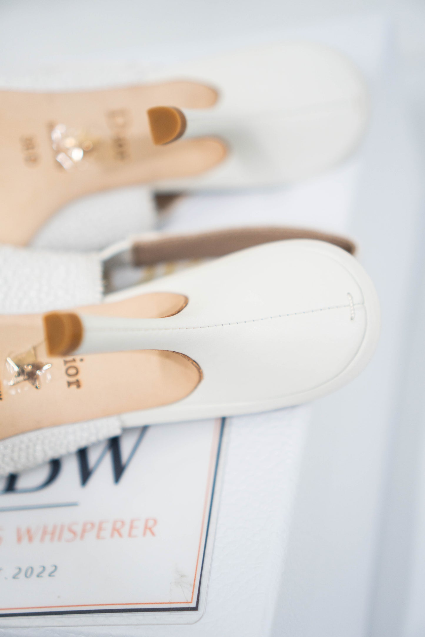 J'Ador Slingback Pump – White Pearl Embroidered