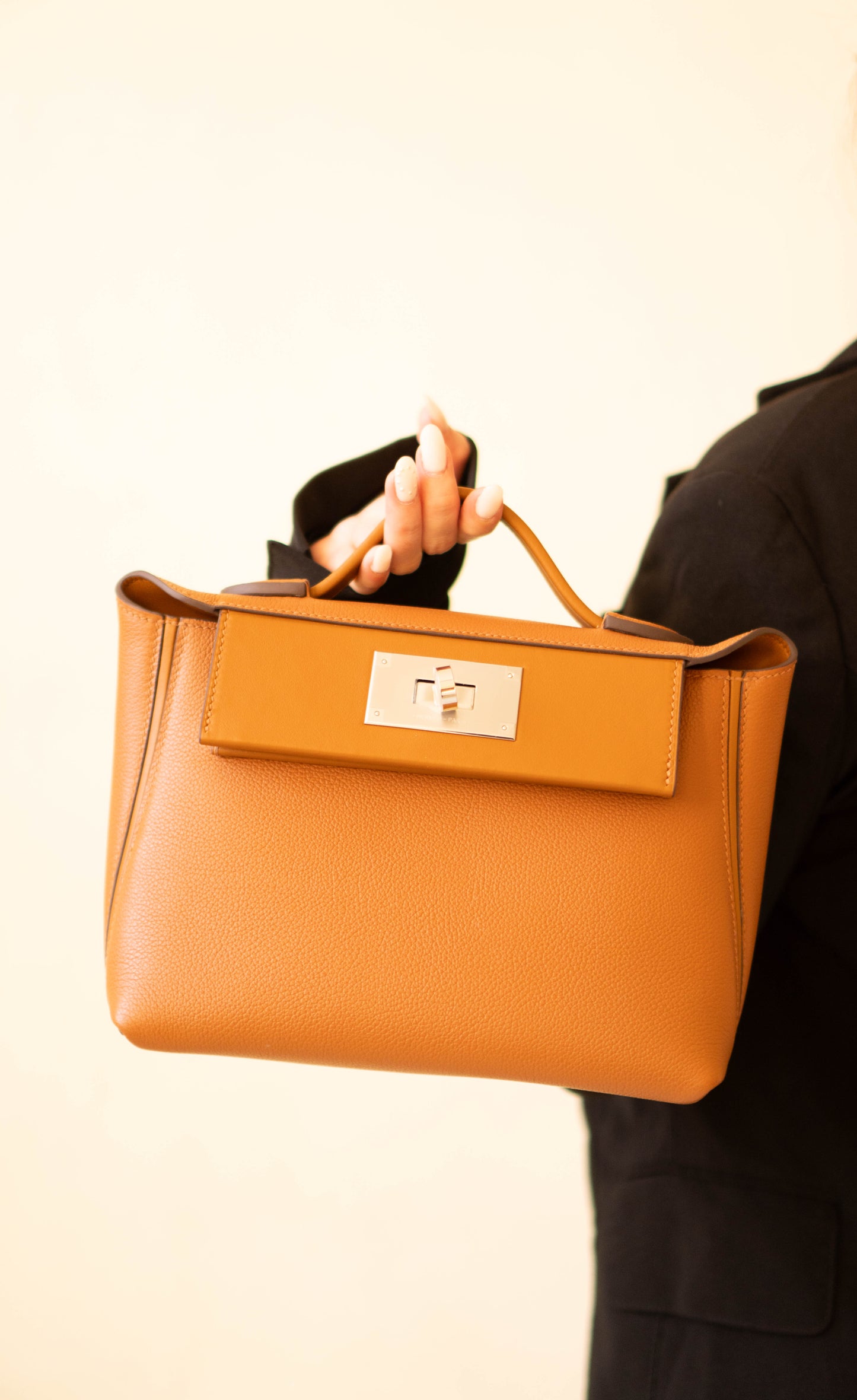 Mini 24/24 in Gold Calfskin With Gold Hardware
