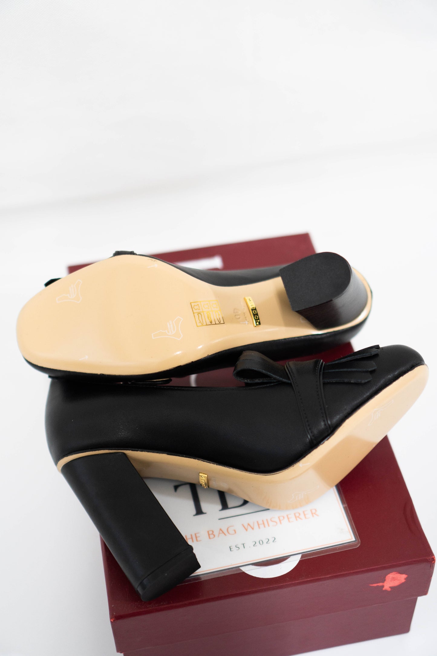 Marmont High-Heel Fringe Pumps – Black