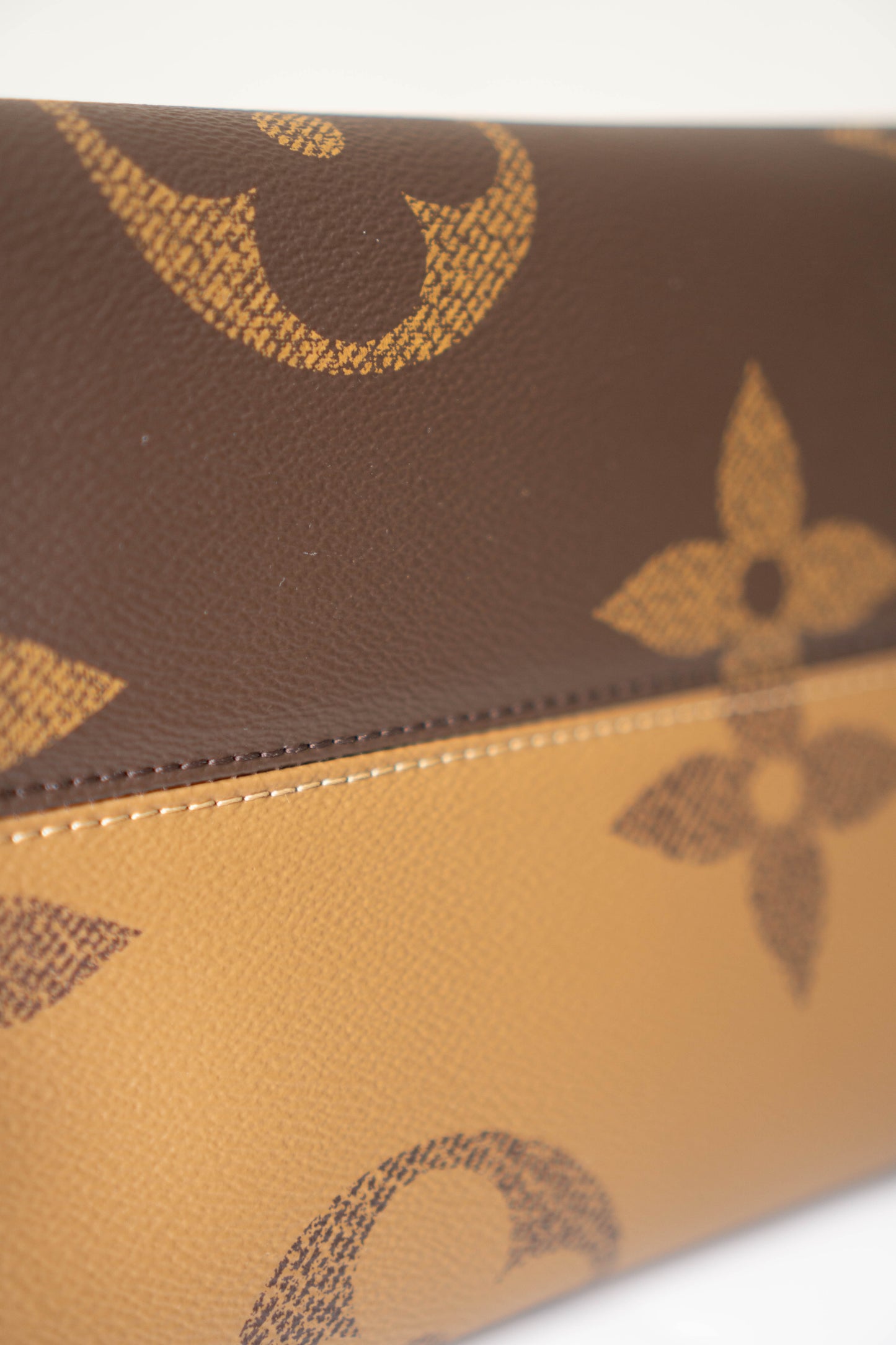 OnTheGo GM Tote Bag in Monogram  & Reverse Monogram with Gold Hardware