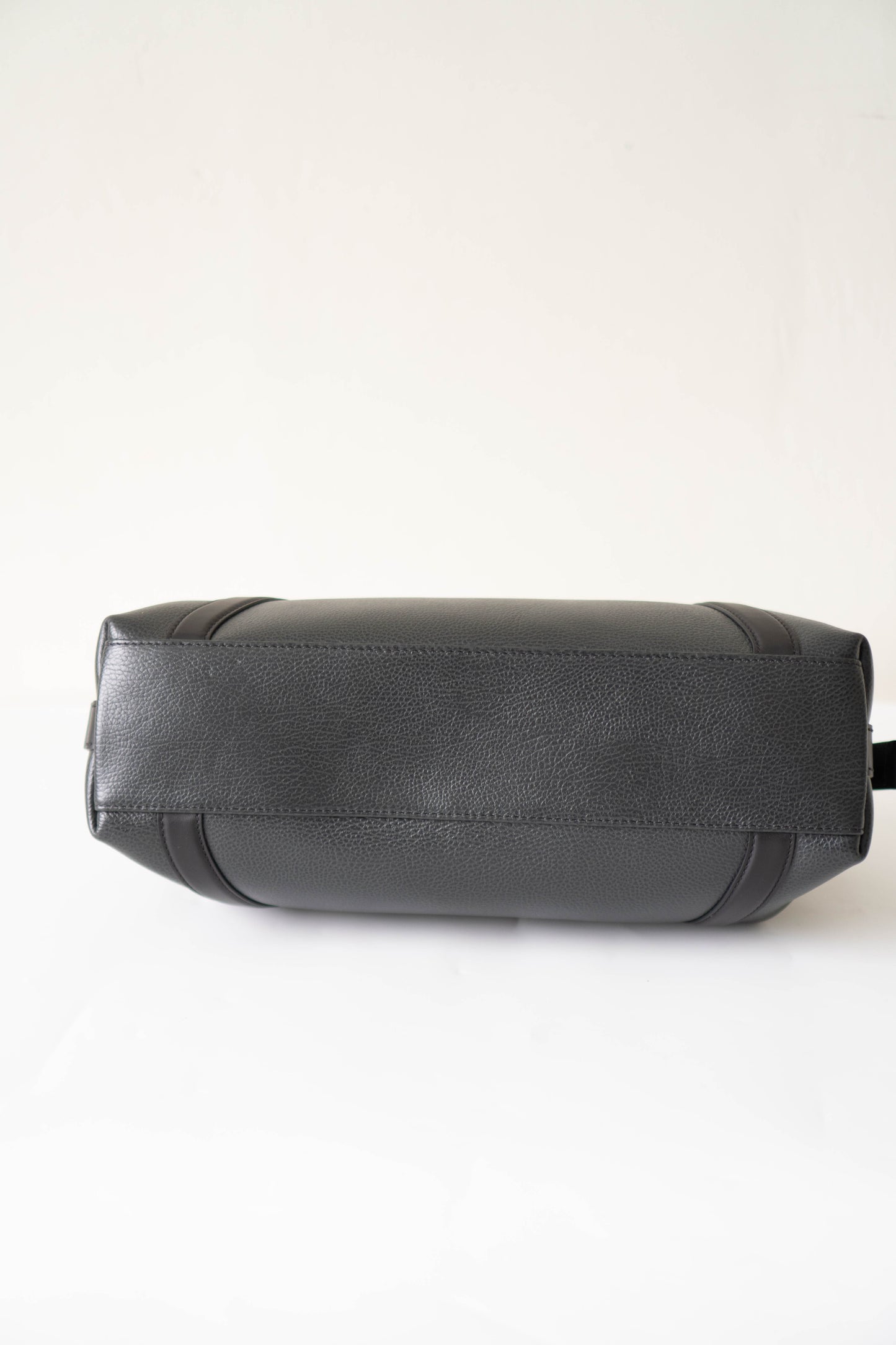 Biker Bag MM Handbag In Black lambskin with Silver Hardware