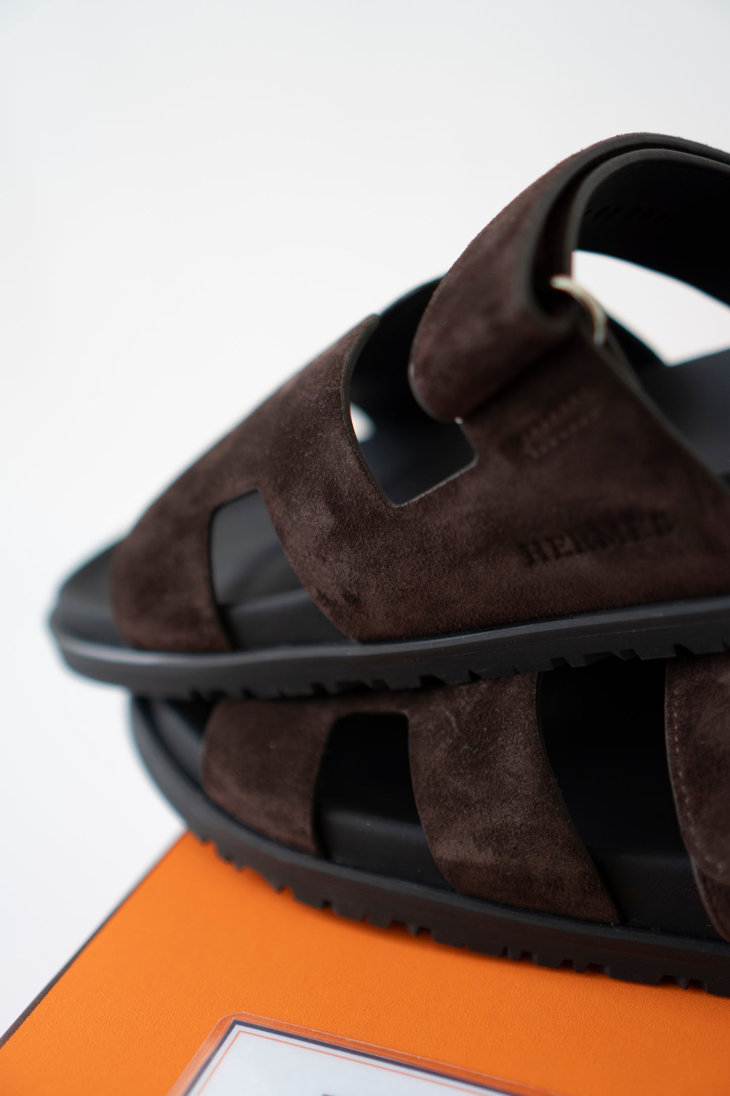 Chypre Sandals – Dark Brown Suede