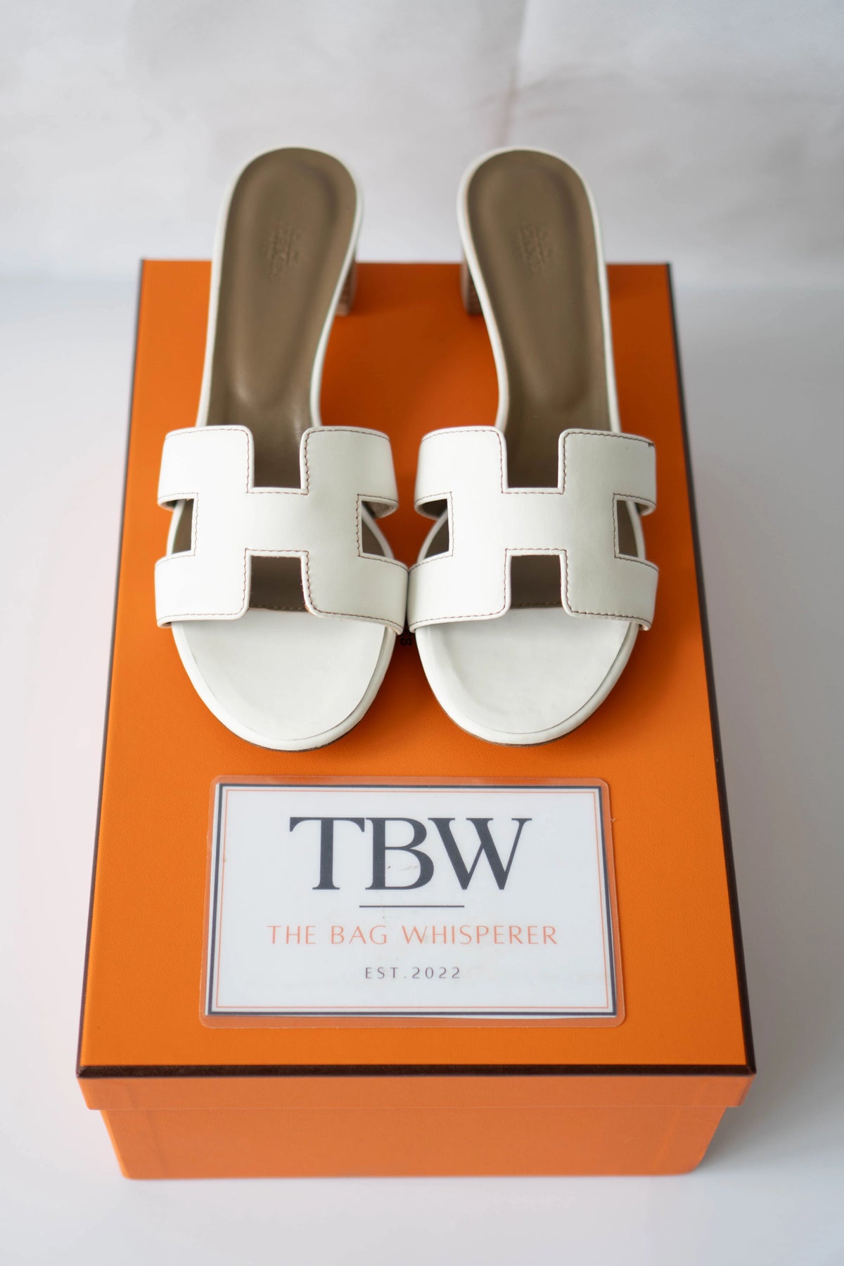 Oasis Sandals – White Smooth Leather