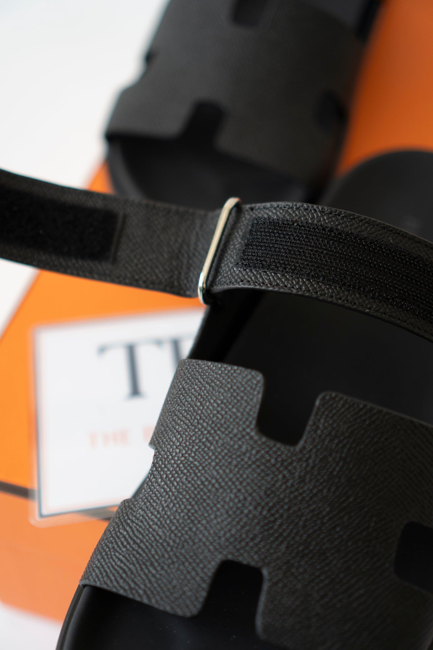 Chypre Sandals – Black Epsom Leather